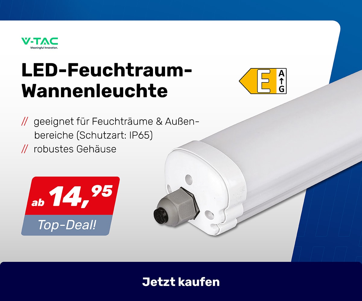 LED-Feuchtraum-Wannenleuchte