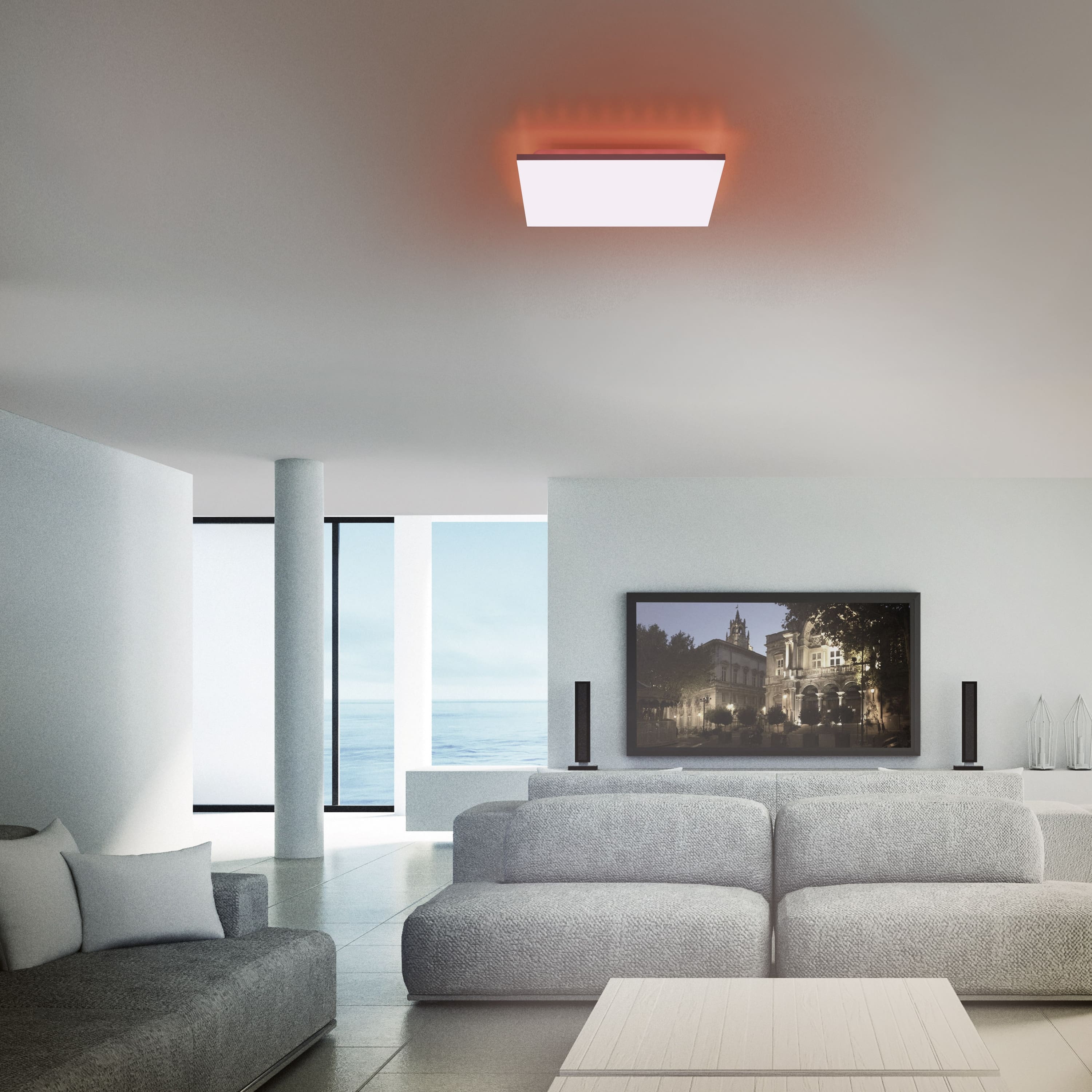 JUST LIGHT LED-Deckenleuchte 15600-16 weiß, 21,2 W, 2300lm, CCT, RGB, Fernbedienung JUST LIGHT LED-Deckenleuchte 15600-16 weiß, 21,2 W, 2300lm, CCT, RGB, Fernbedienung