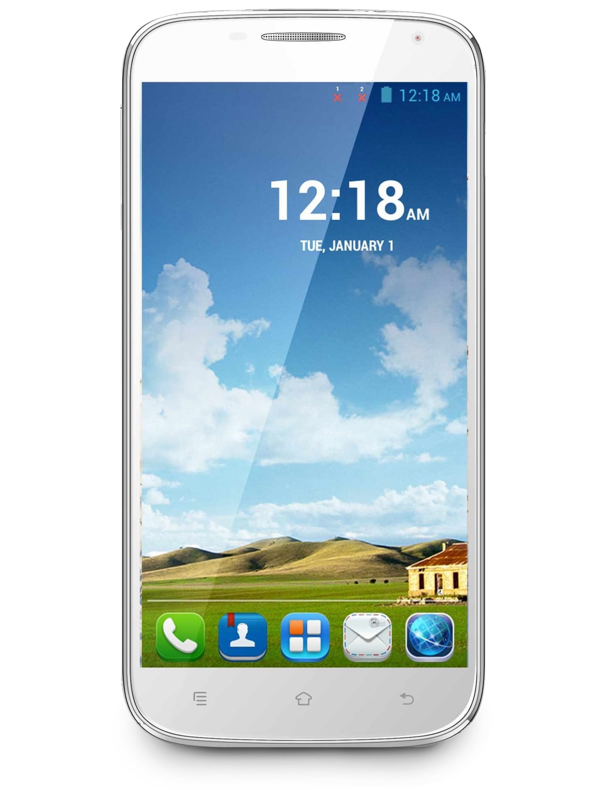 Haier Dual-SIM Smartphone HaierPhone W867, QuadCore, weiß, B-Ware