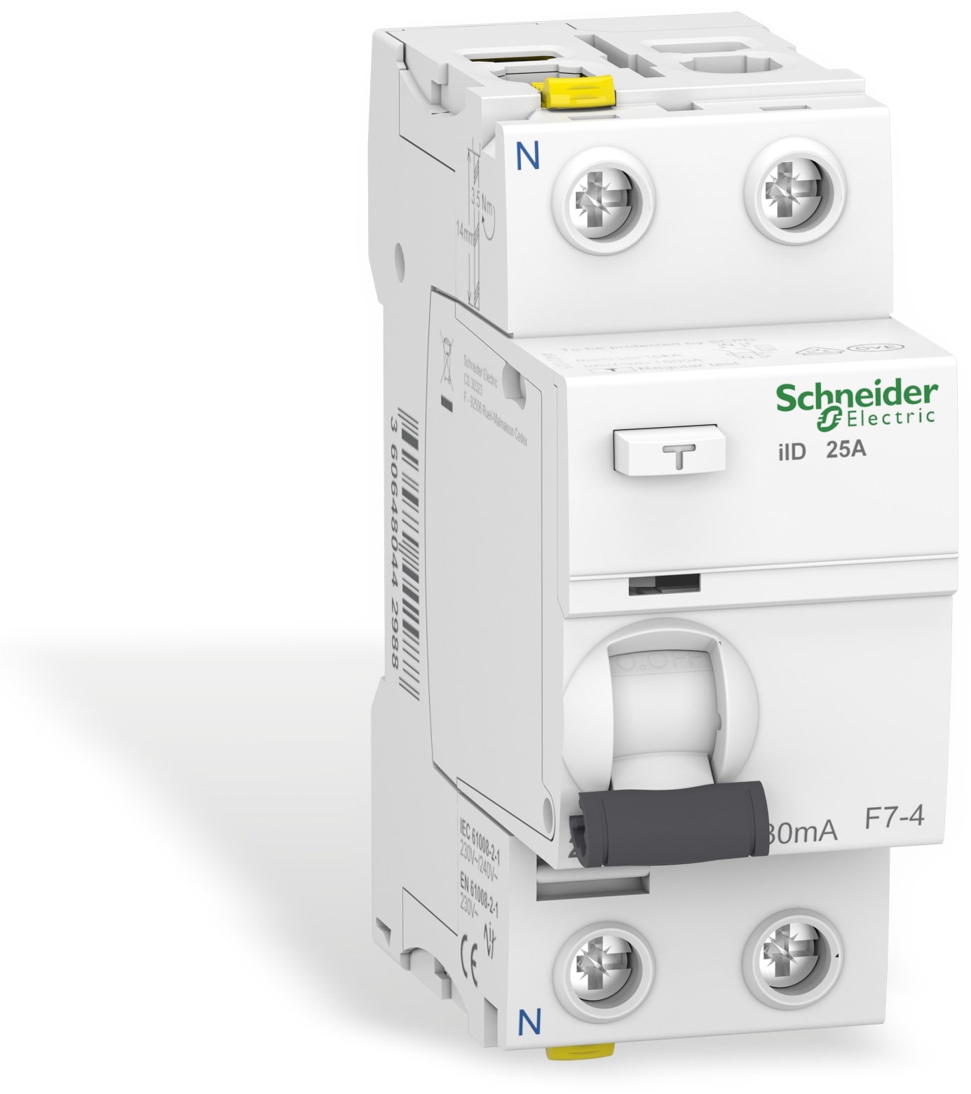 SCHNEIDER ELECTRIC Fehlerstrom-Schutzschalter A9Z21225, 25A SCHNEIDER ELECTRIC Fehlerstrom-Schutzschalter A9Z21225, 25A