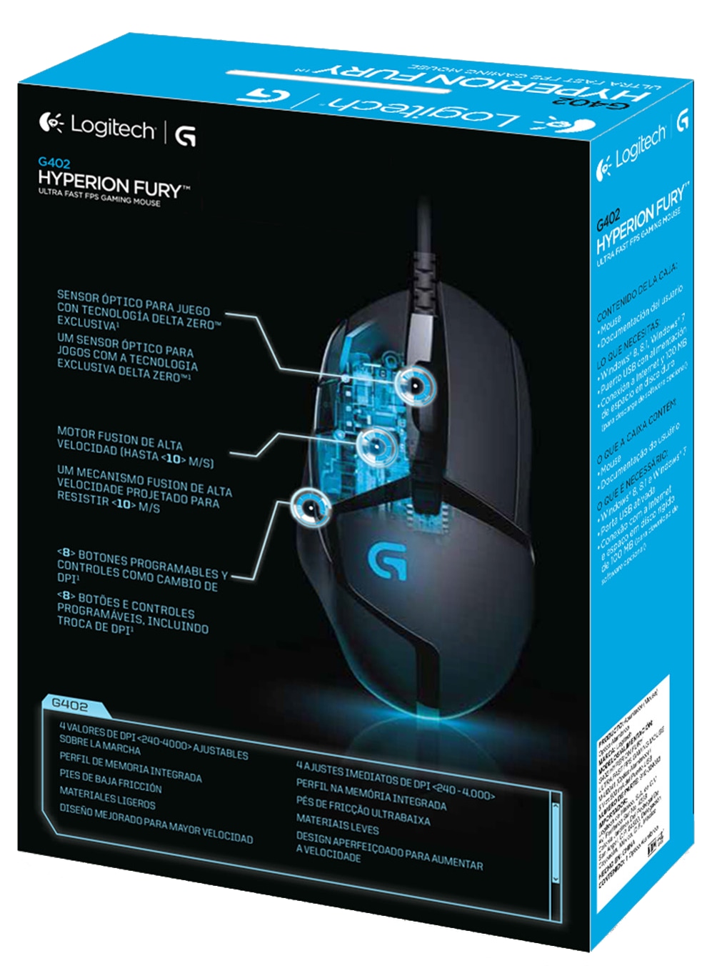 LOGITECH Gamingmaus G402 Hyperion Fury