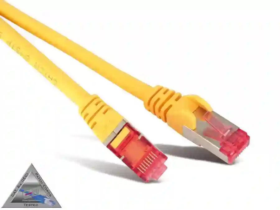 S-IMPULS CAT.6a Patchkabel, halogenfrei, GHMT zertifiziert, 0,25 m, gelb S-IMPULS CAT.6a Patchkabel, halogenfrei, GHMT zertifiziert, 0,25 m, gelb