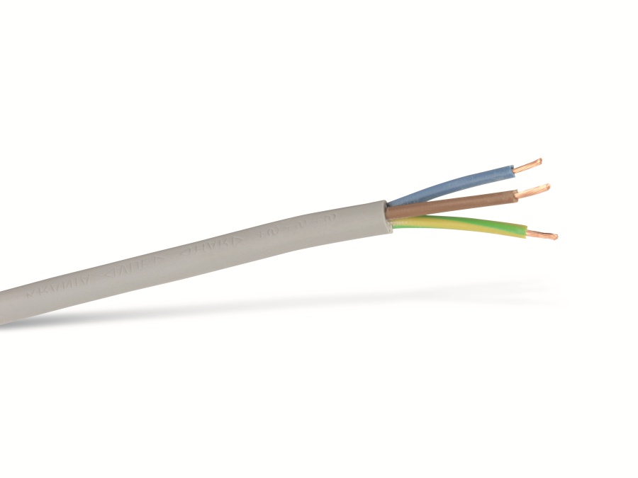 RAUTRONIC PVC-Schlauchleitung H03VV-F, 3G0,75, 50 m, grau RAUTRONIC PVC-Schlauchleitung H03VV-F, 3G0,75, 50 m, grau
