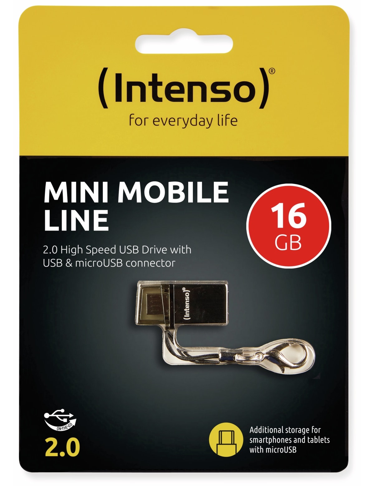 INTENSO USB 2.0 Speicherstick Mini Mobile Line, 16 GB INTENSO USB 2.0 Speicherstick Mini Mobile Line, 16 GB