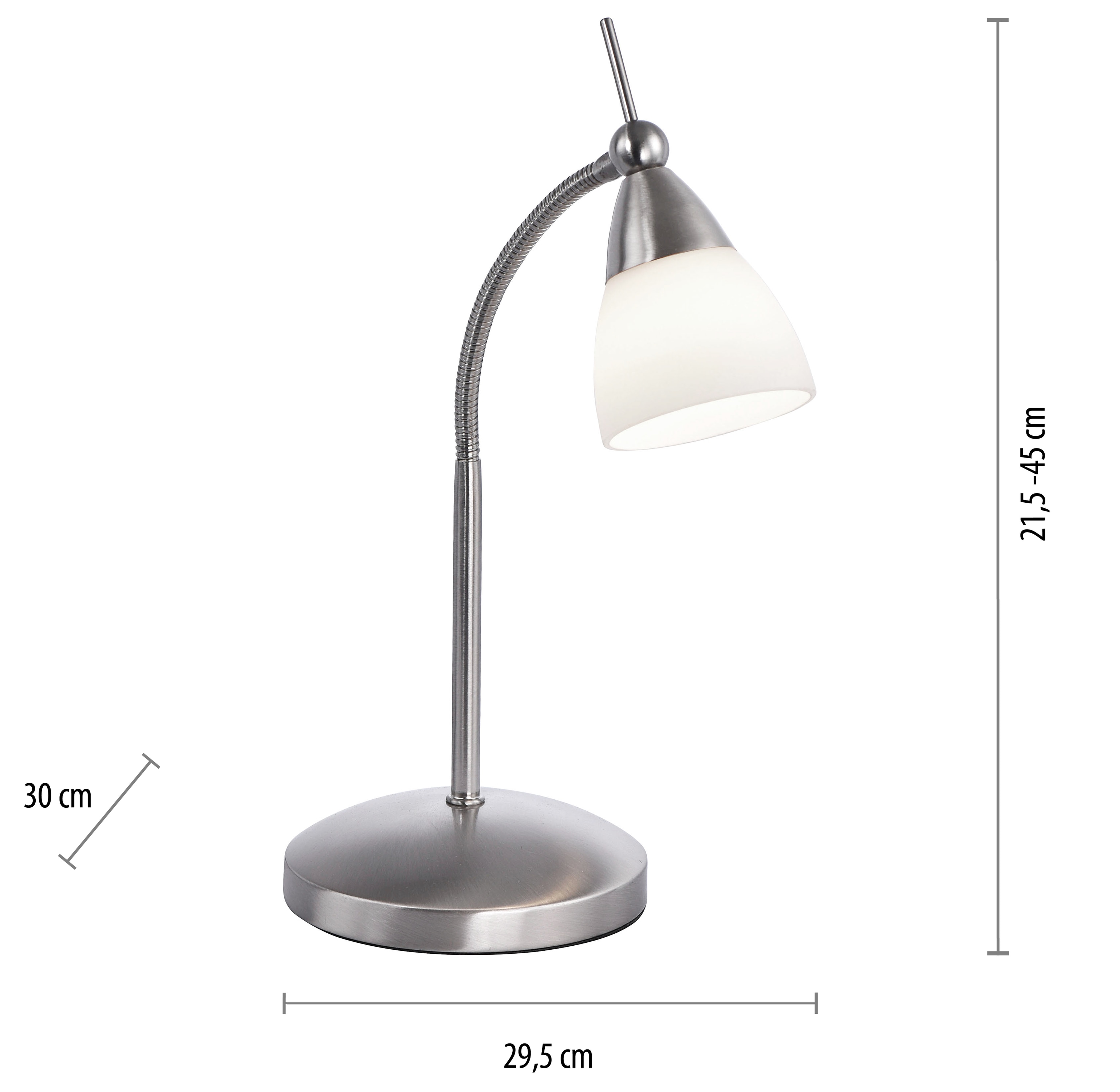 PAUL NEUHAUS LED-Tischleuchte 4001-55 stahl, 2,6 W, 265 lm, 3000 K PAUL NEUHAUS LED-Tischleuchte 4001-55 stahl, 2,6 W, 265 lm, 3000 K