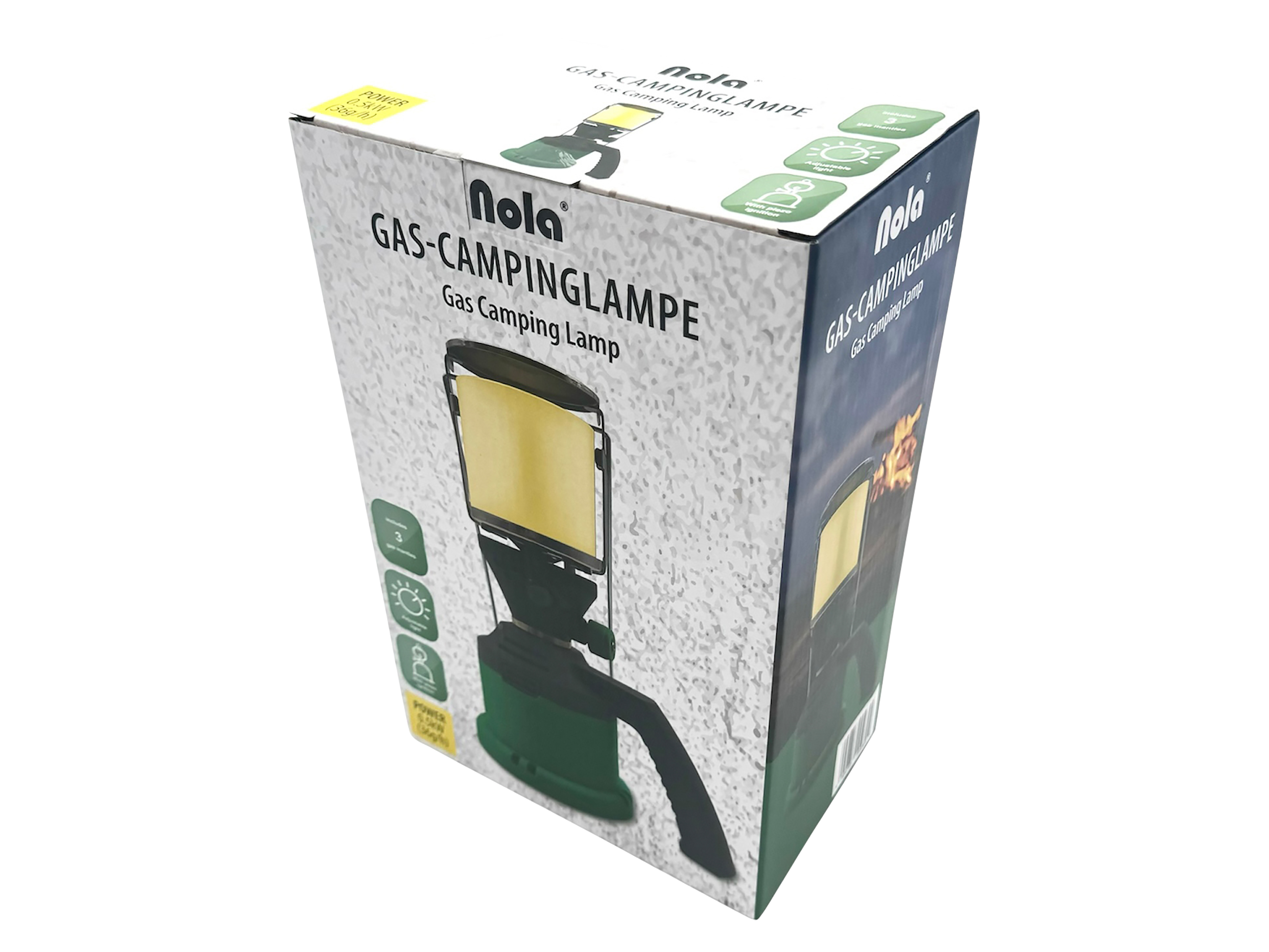 NOLA Gas-Campinglampe 930 inkl. 3 Glühstrümpfen
