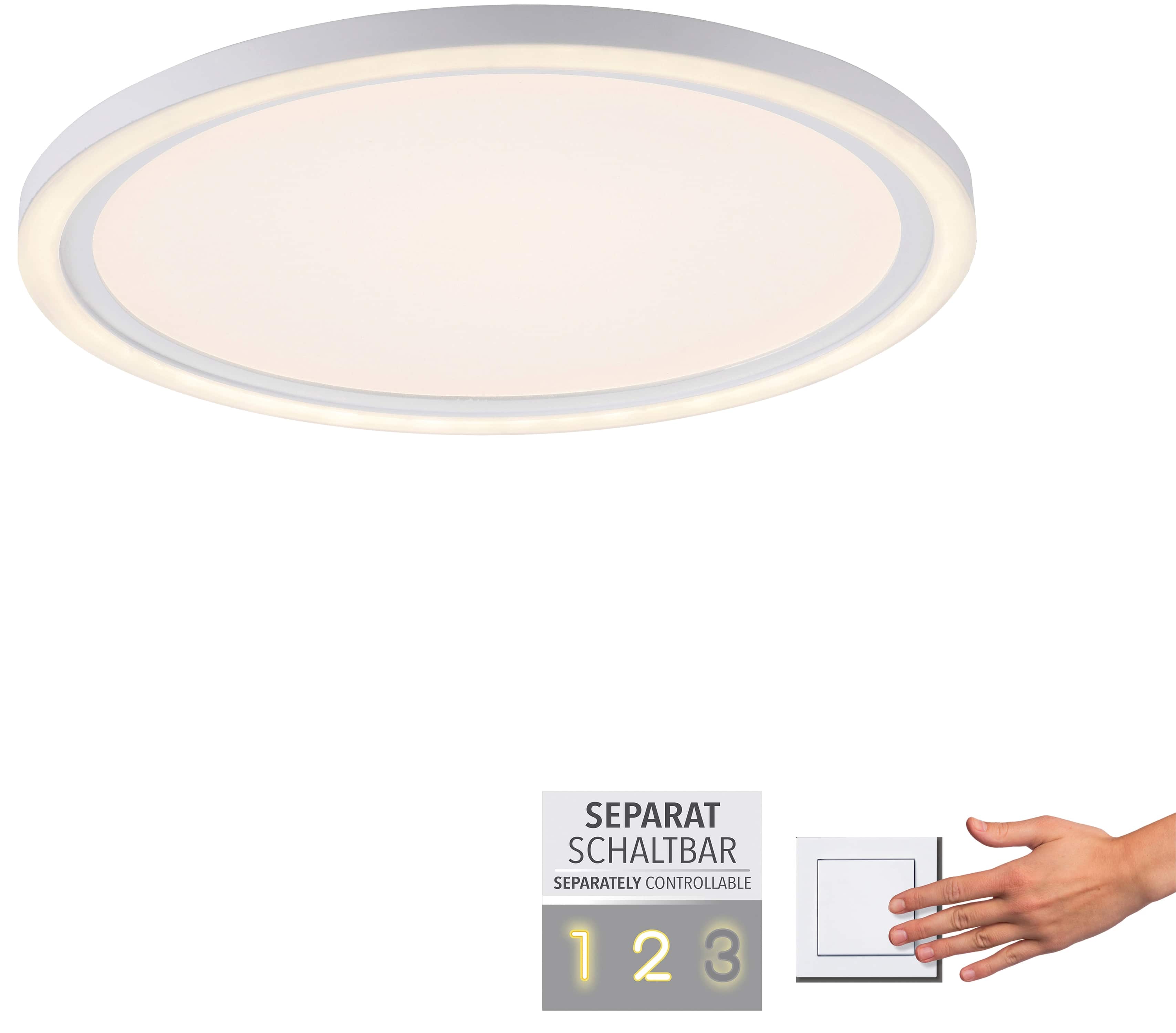JUST LIGHT LED-Deckenleuchte 14883-16 weiß, 23,5 W, 2600 lm, 3000 K, getrennt schaltbar JUST LIGHT LED-Deckenleuchte 14883-16 weiß, 23,5 W, 2600 lm, 3000 K, getrennt schaltbar