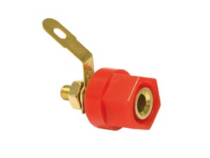 S-IMPULS Polklemme, vergoldet, rot S-IMPULS Polklemme, vergoldet, rot