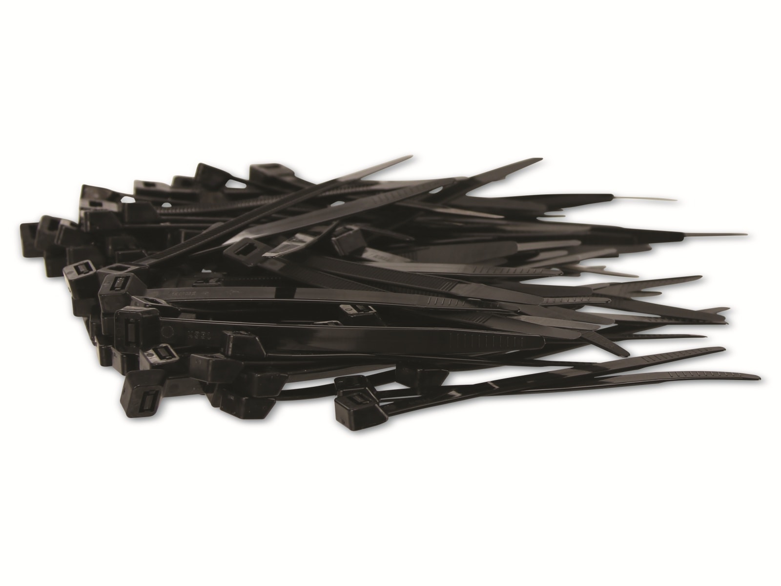 KSS Kabelbinder-Sortiment Polyamid 6.6, schwarz, 120x7,6, UV-beständig, 100 Stück