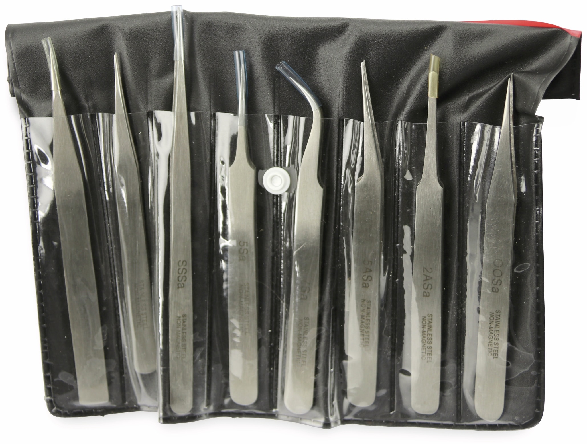 Edelstahl Präzisions-Pinzettenset, 8 teilig