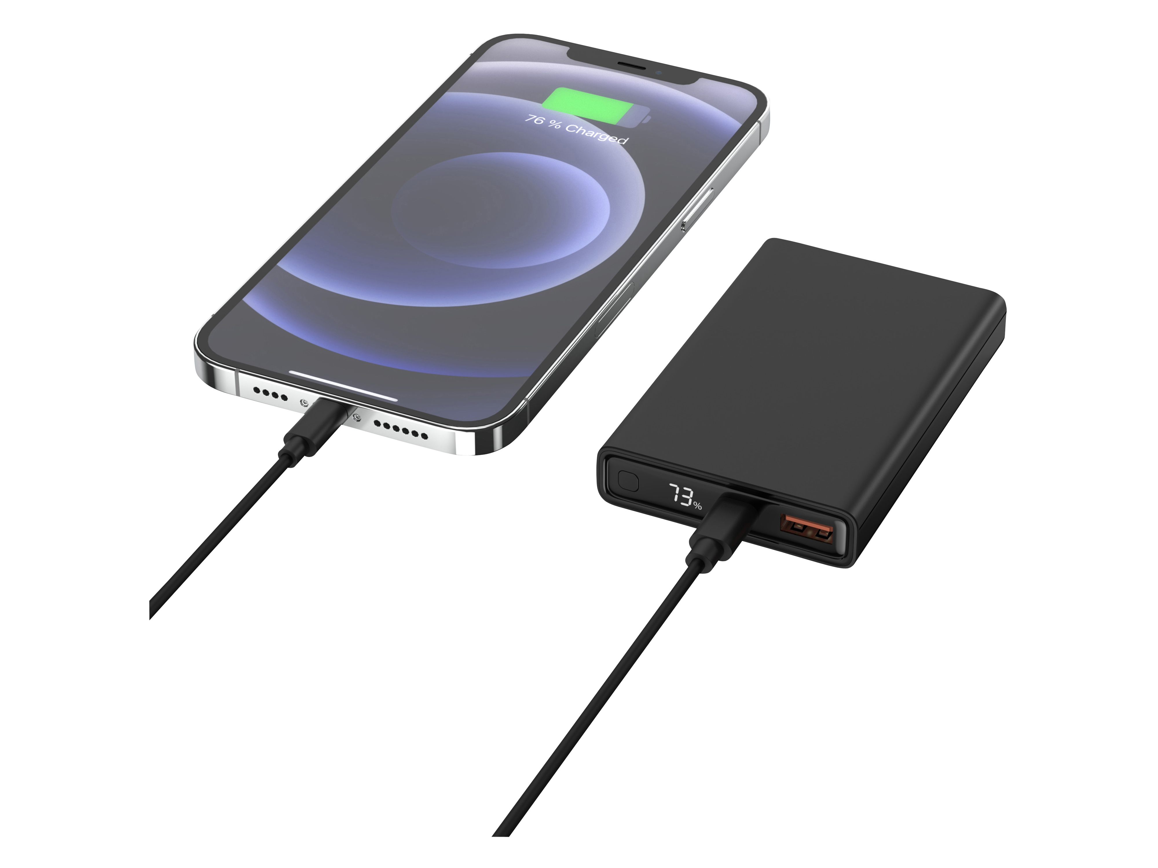 ANSMANN Powerbank PB222PD, 10.000 mAh, schwarz