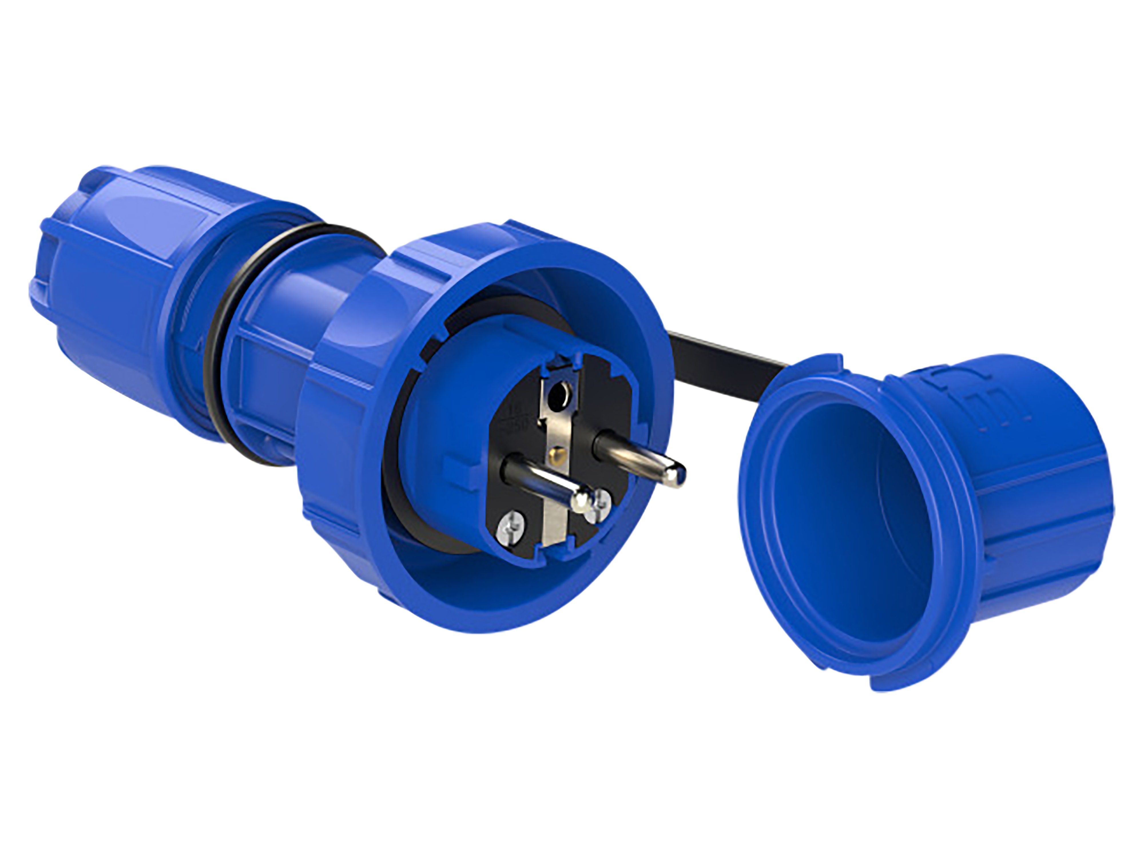 PCE Schutzkontaktstecker Nautilus, mit Schutzkappe, IP68 PCE Schutzkontaktstecker Nautilus, mit Schutzkappe, IP68