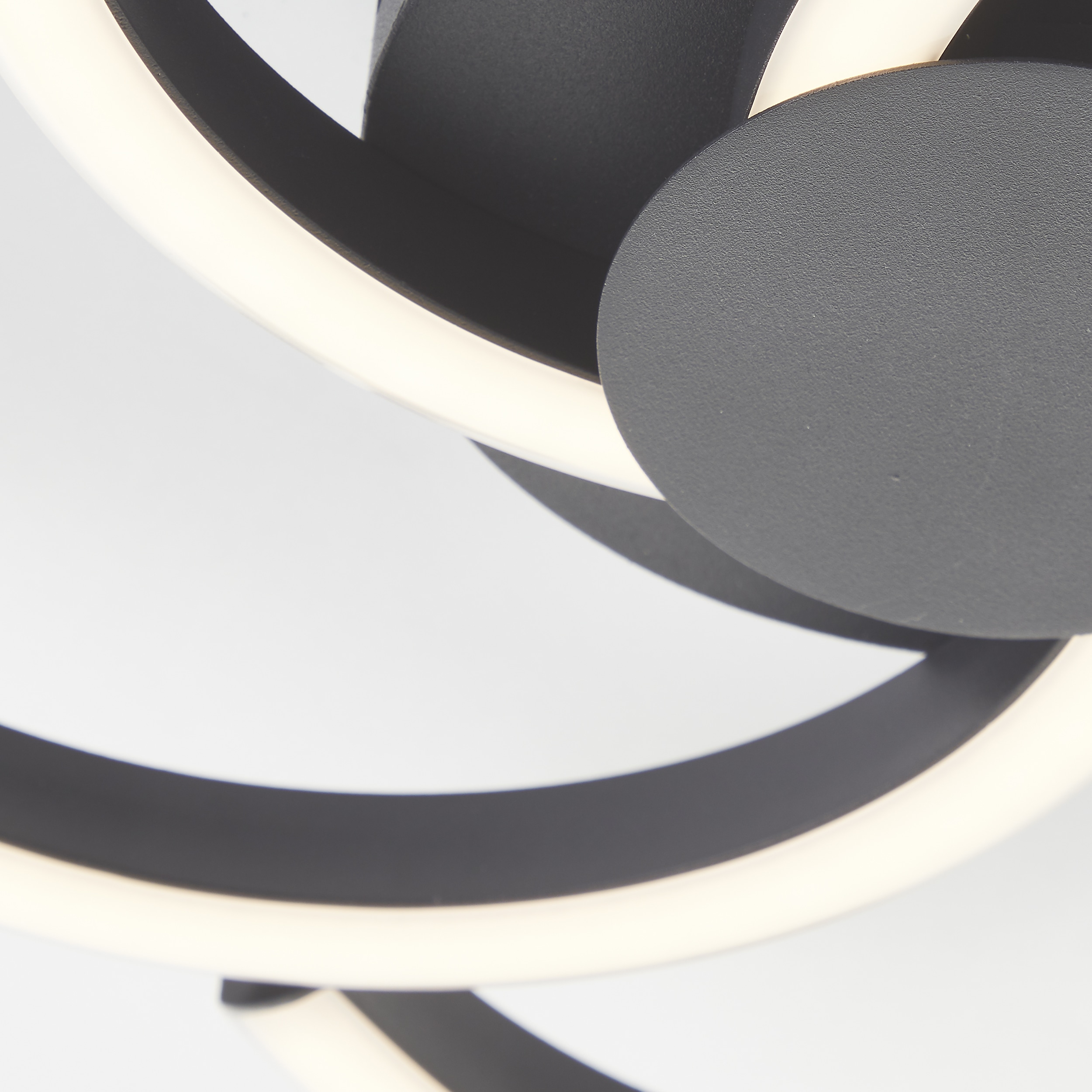 BRILLIANT LED-Deckenleuchte Fico, 22 W, 2300 lm, 3000 K, schwarz