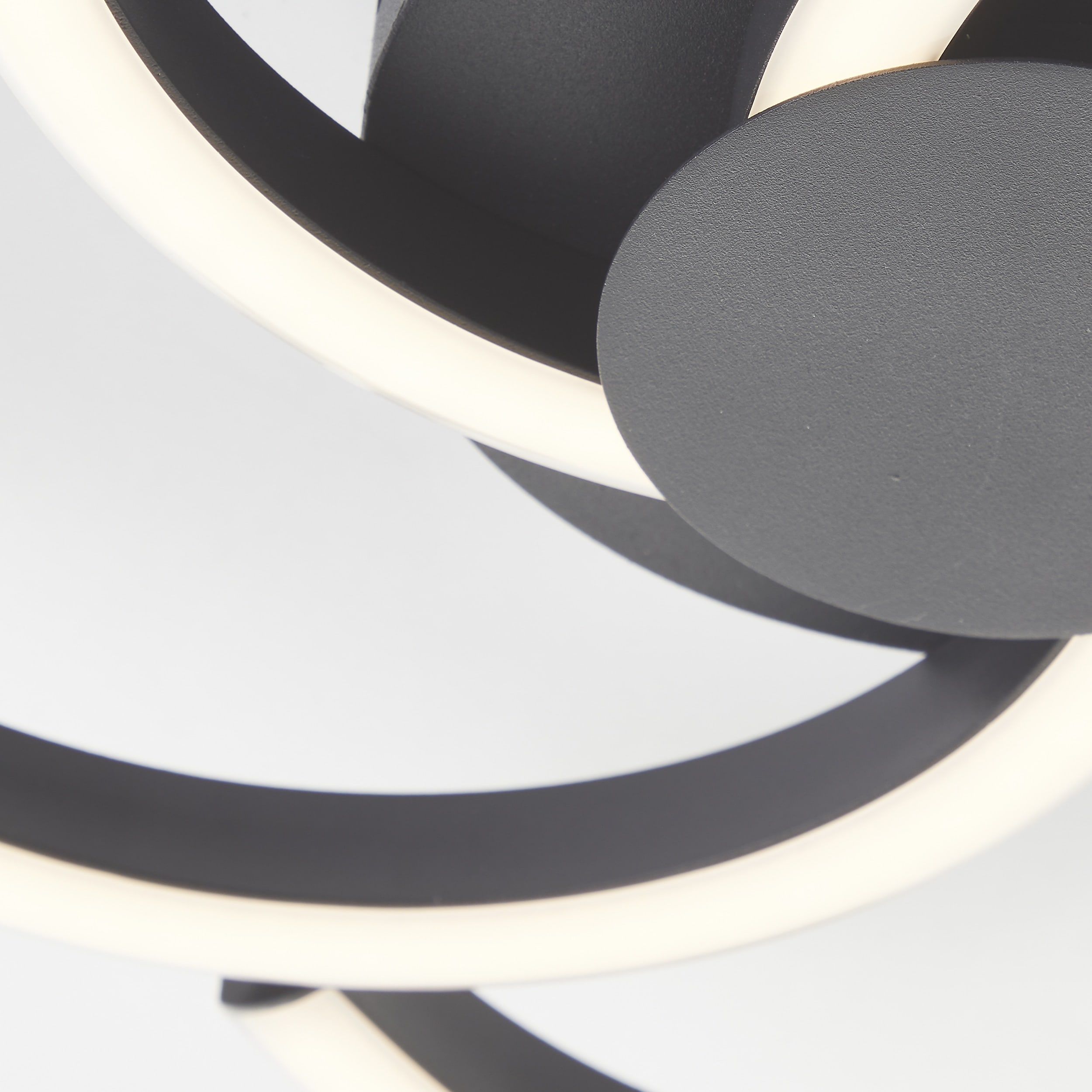 BRILLIANT LED-Deckenleuchte Fico, 22 W, 2300 lm, 3000 K, schwarz