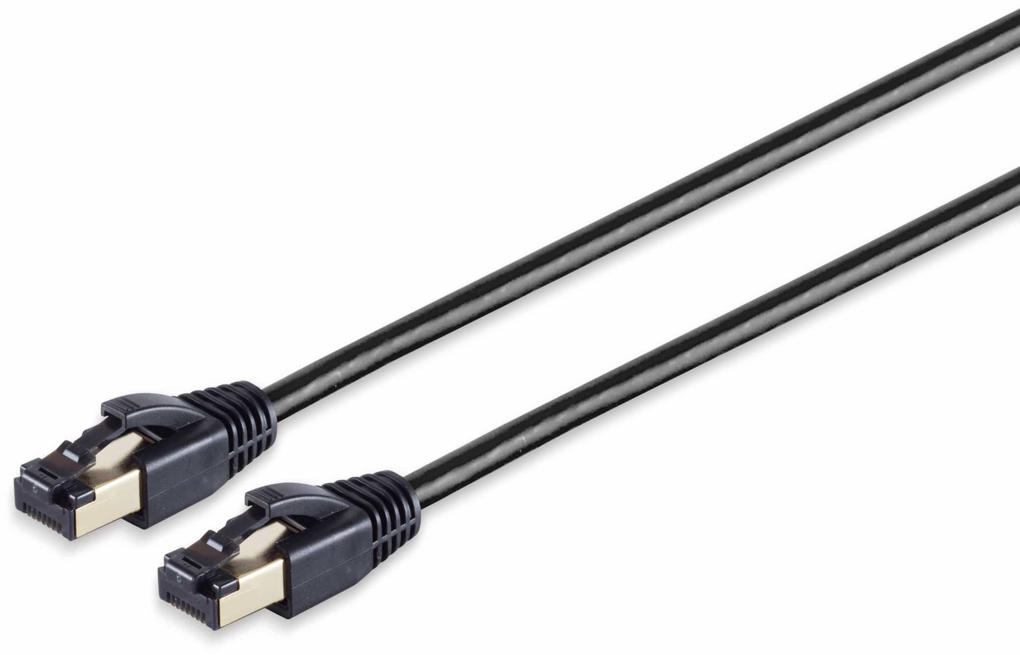 S-IMPULS Keystone Patchkabel CAT 8.1, F/FTP, LSZH, schwarz, 0,5 m S-IMPULS Keystone Patchkabel CAT 8.1, F/FTP, LSZH, schwarz, 0,5 m