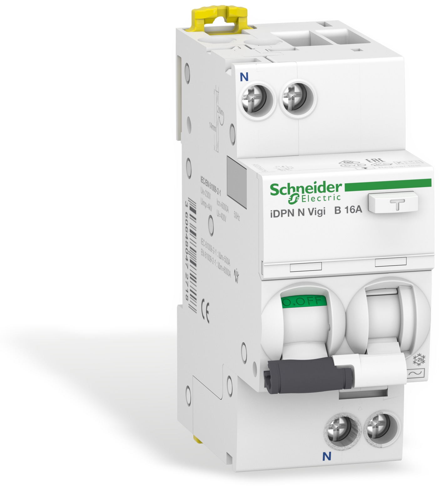 SCHNEIDER ELECTRIC Fehlerstrom-Schutzschalter A9D56616, B, 16A SCHNEIDER ELECTRIC Fehlerstrom-Schutzschalter A9D56616, B, 16A