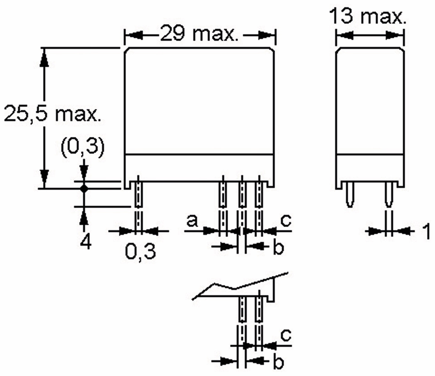 OMRON Relais G2R2E-12, print, 2xUM, 12 V-, 5 A