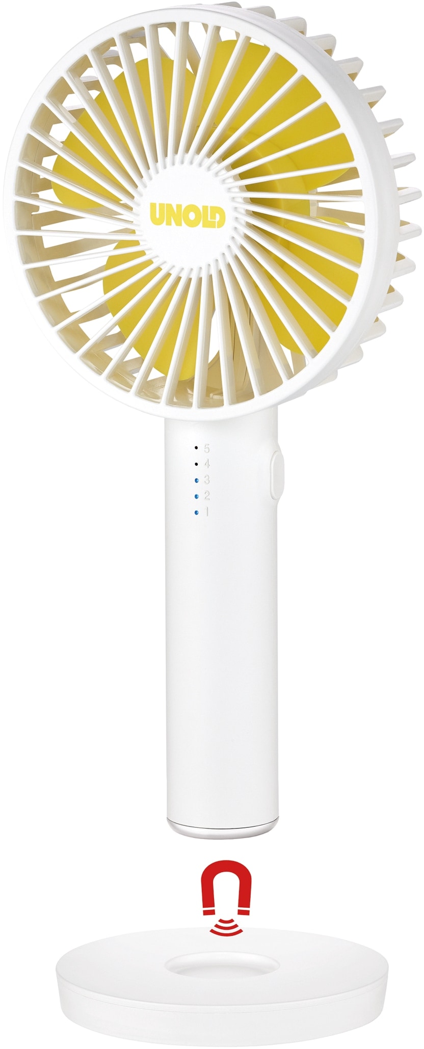 UNOLD USB-Handventilator 86620, Breezy ll, weiß