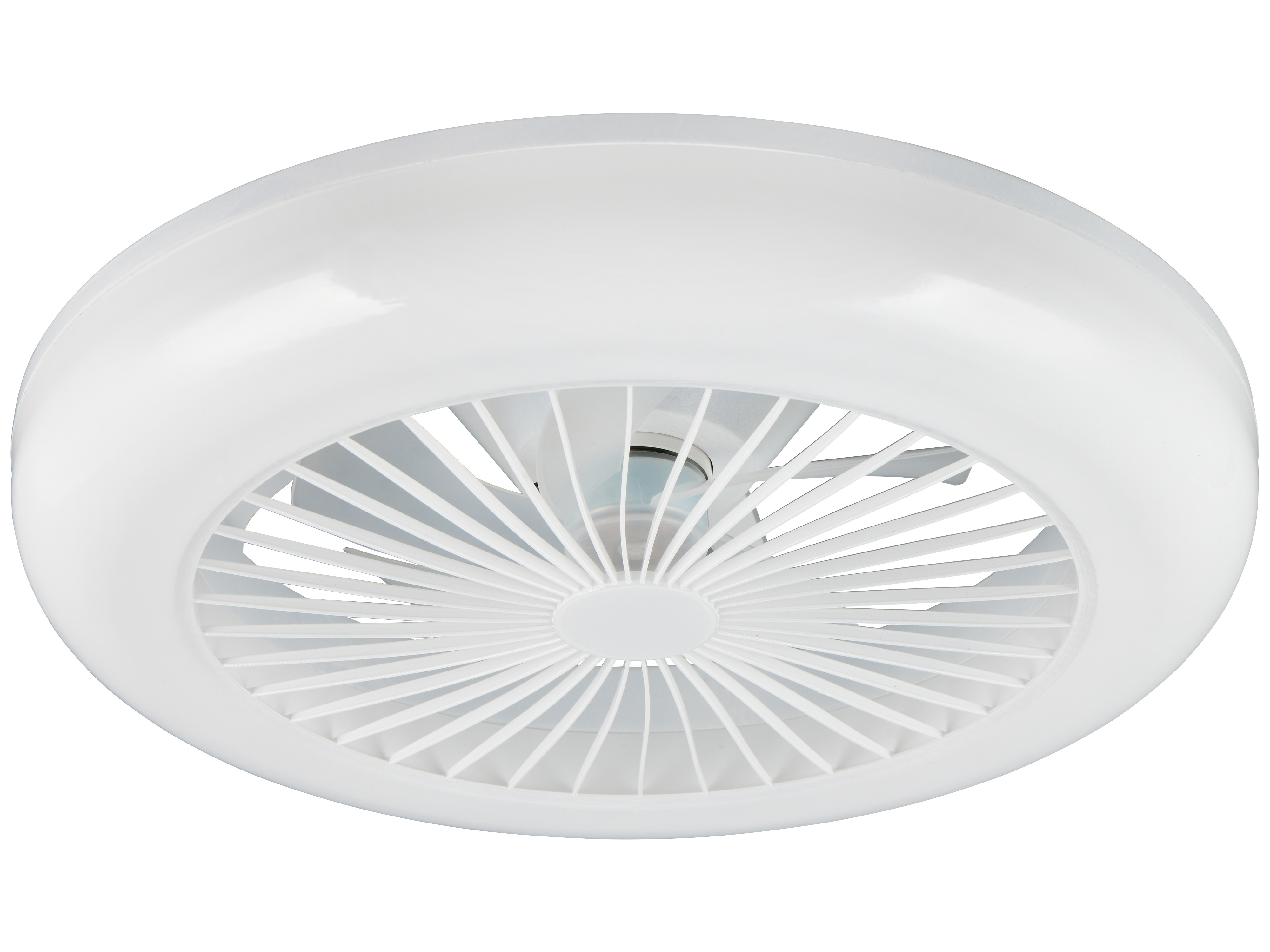 REALITY LED-Deckenleuchte mit Ventilator Mora R64032101, 23W, 2700... 6000K, 1800lm, CCT, IP20, weiß