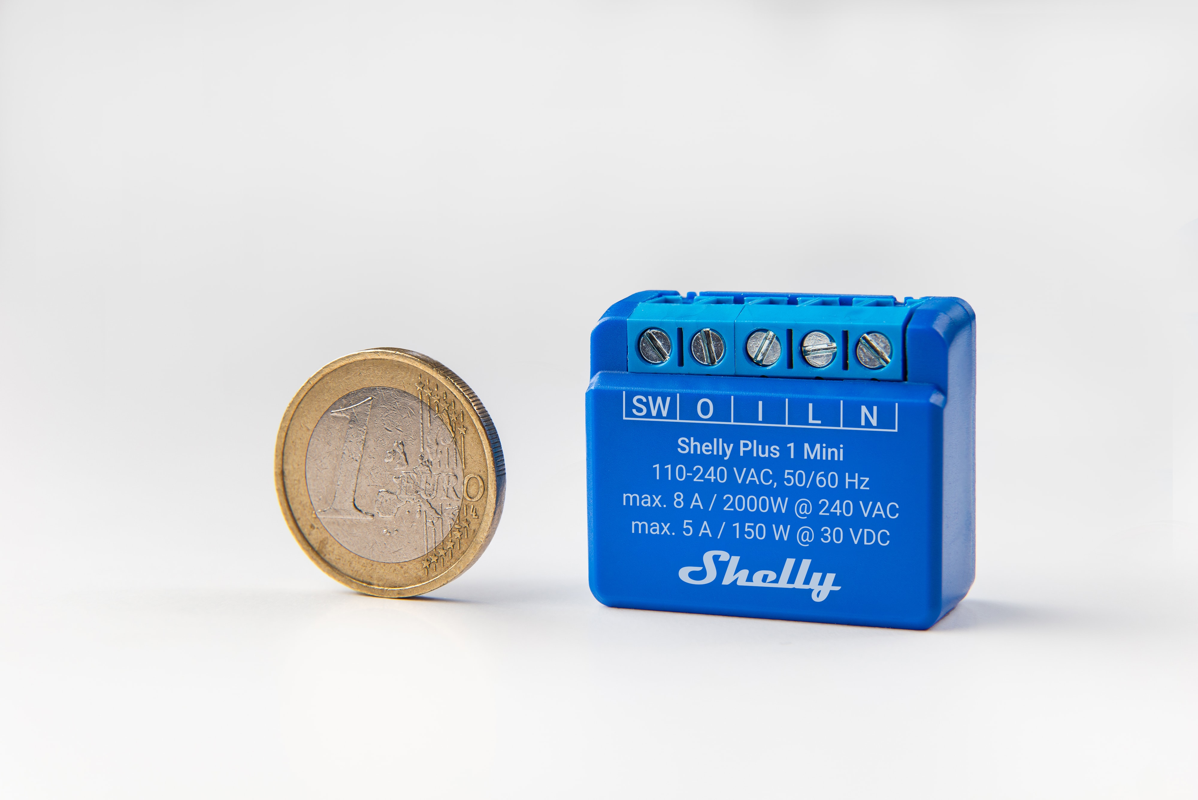 SHELLY WLAN-Schaltaktor Plus 1 Mini, max. 8 A, 1 Kanal, Bluetooth, UP, 4 Stück SHELLY WLAN-Schaltaktor Plus 1 Mini, max. 8 A, 1 Kanal, Bluetooth, UP, 4 Stück