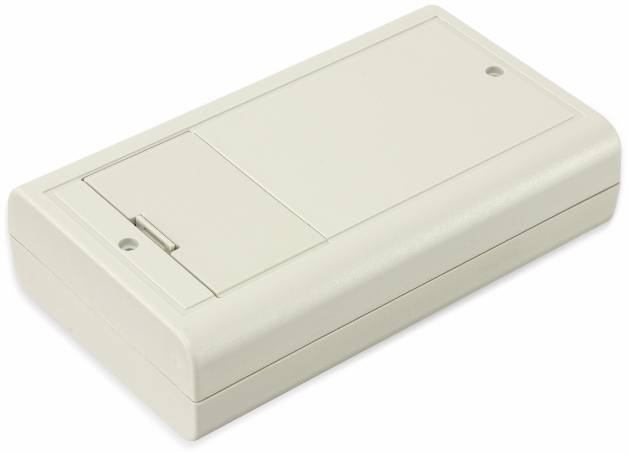 STRAPUBOX Kunststoffgehäuse mit Batteriefach, Typ 6512 GR, 124 x 71 x 30 mm