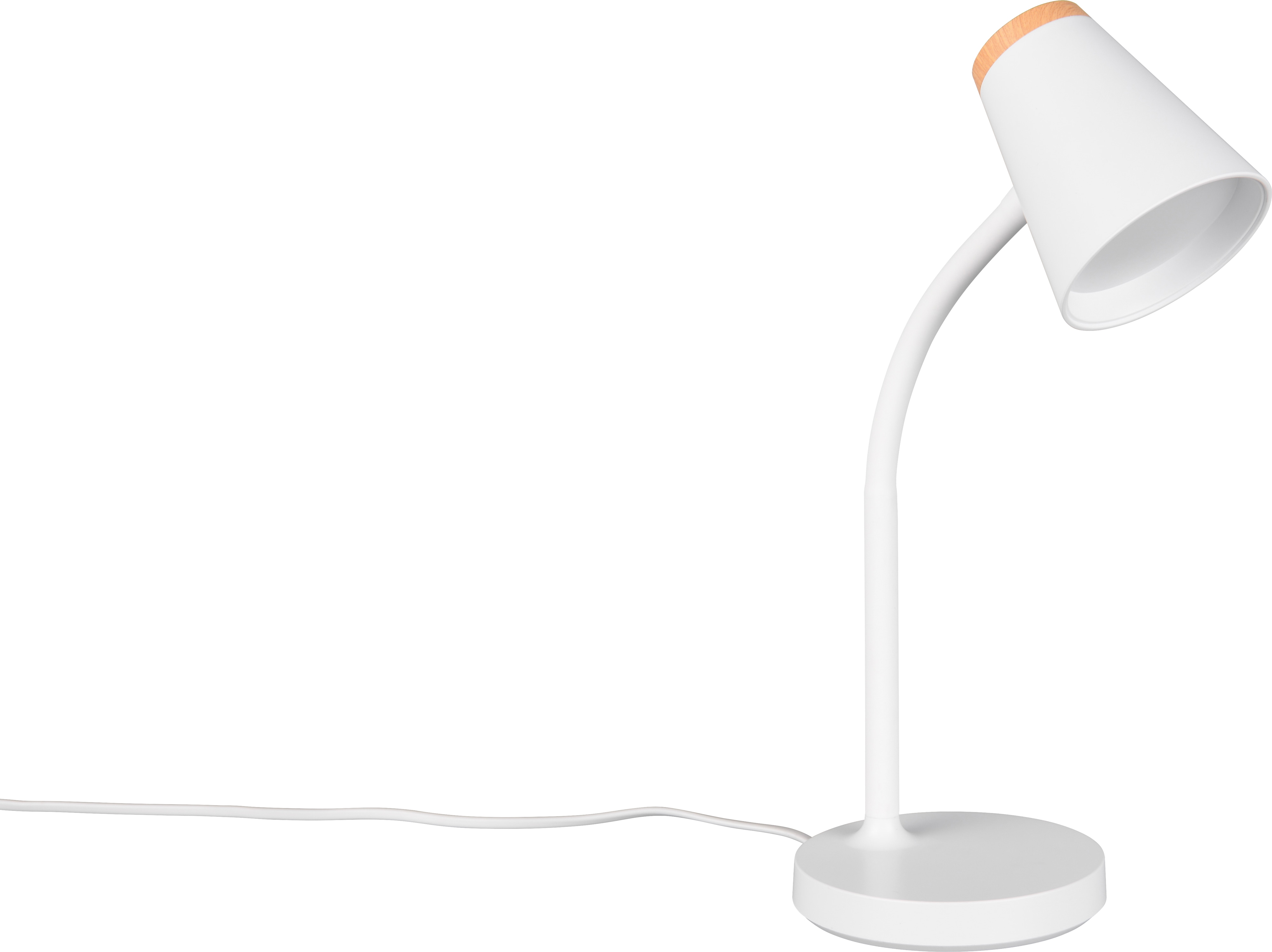 REALITY LED-Tischleuchte PONGO, R55831101, 4,5W, 500lm, 3000K, weiß