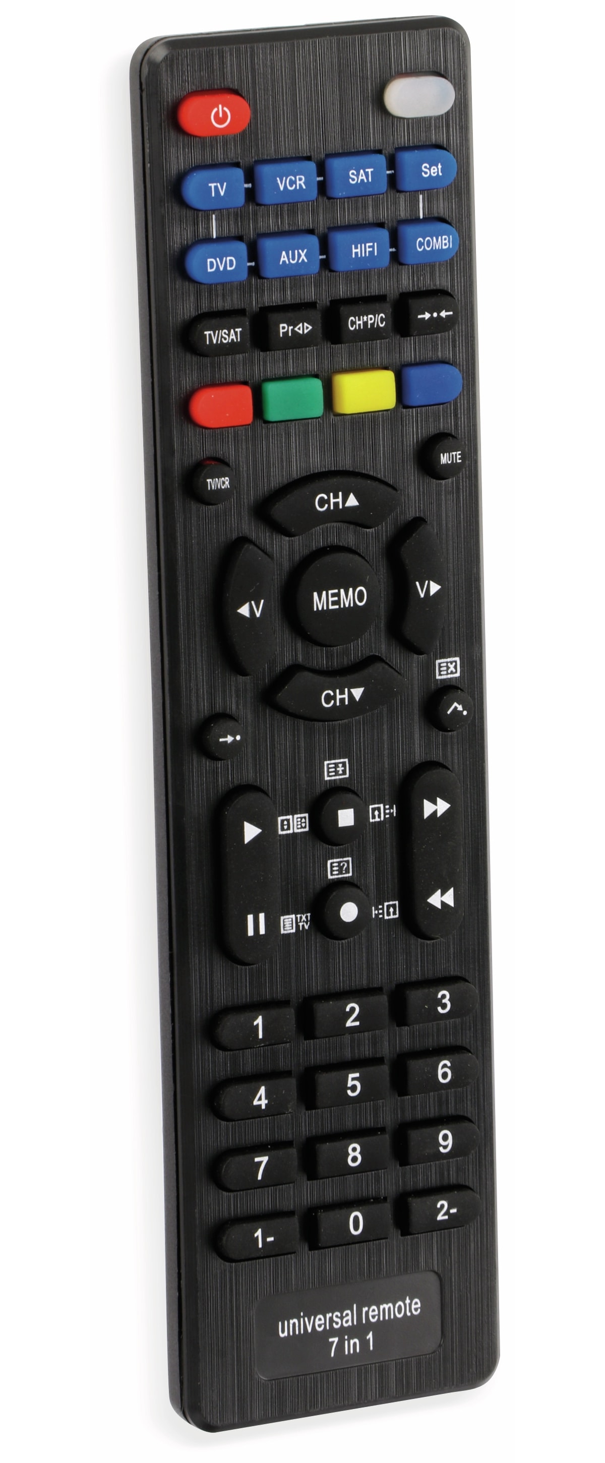 Universal-Fernbedienung, 7in1, schwarz