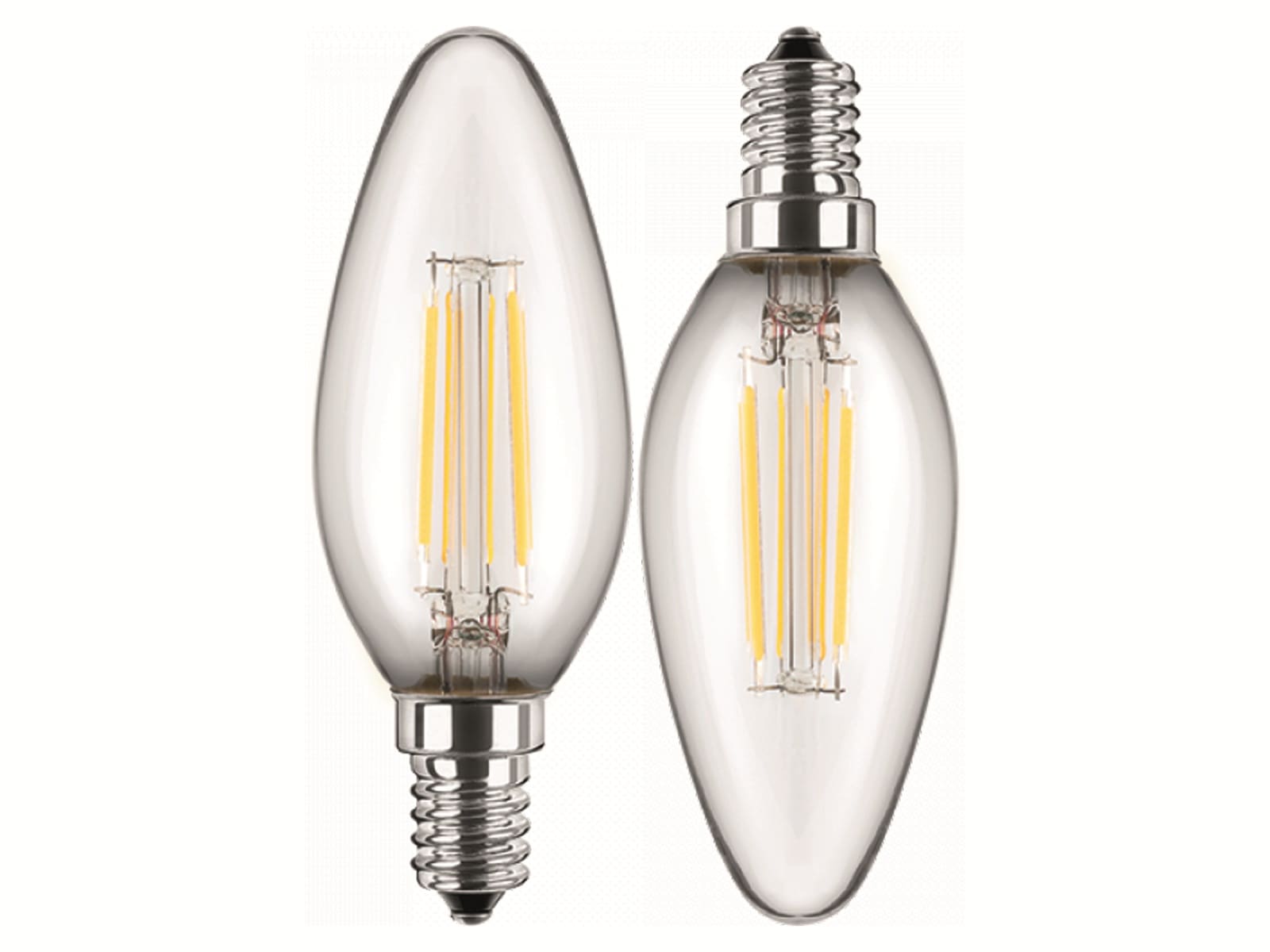 BLULAXA LED-Lampe 49060 Kerze, E14, EEK: F, 4,5 W, 470 lm, 2700 K, 2 Stück