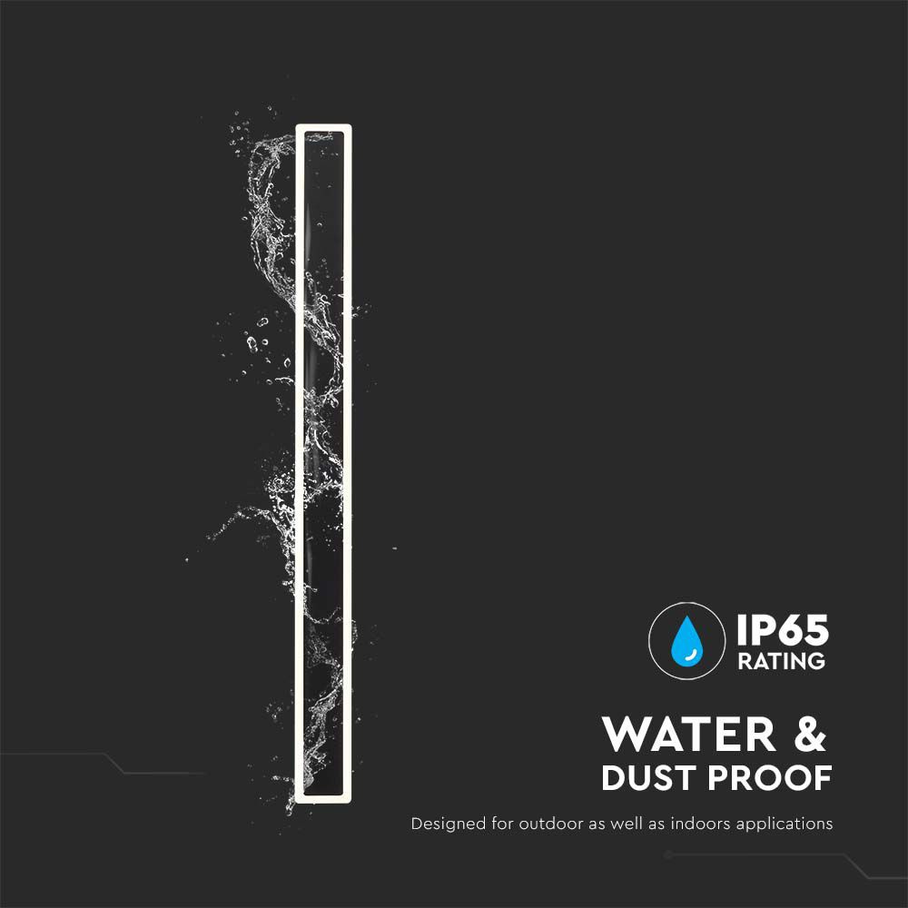 V-TAC LED-Wandleuchte VT-11117, EEK: E, 17 W, 2160 lm, 3000 K, schwarz