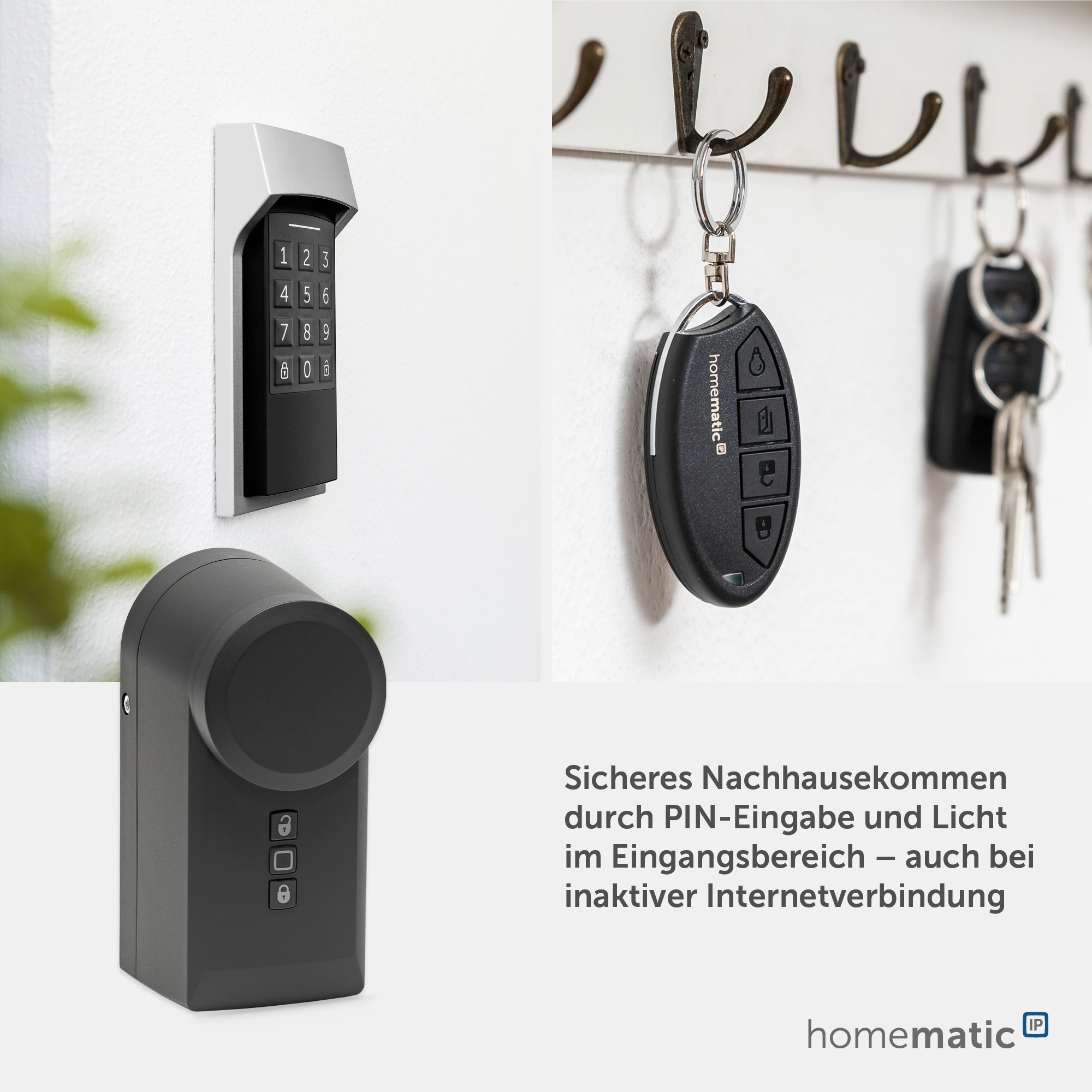 HOMEMATIC IP Türschlossantrieb 160555A0, anthrazit