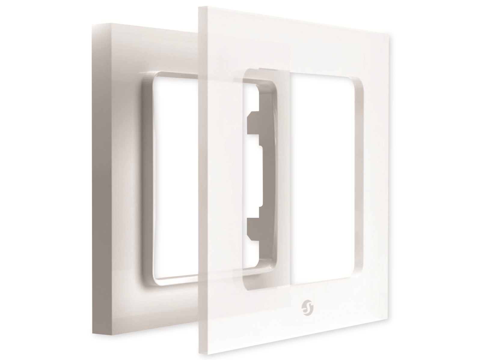 SHELLY Wandtaster-Rahmen Wall Frame 1, weiß SHELLY Wandtaster-Rahmen Wall Frame 1, weiß