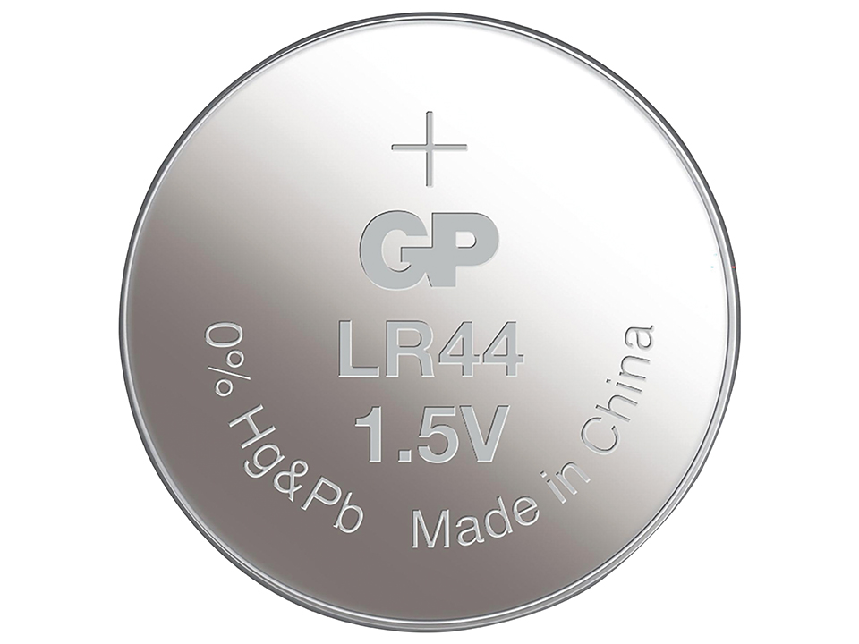 GP Knopfzelle LR44, Alkaline, 1,5 V-, 2 Stück