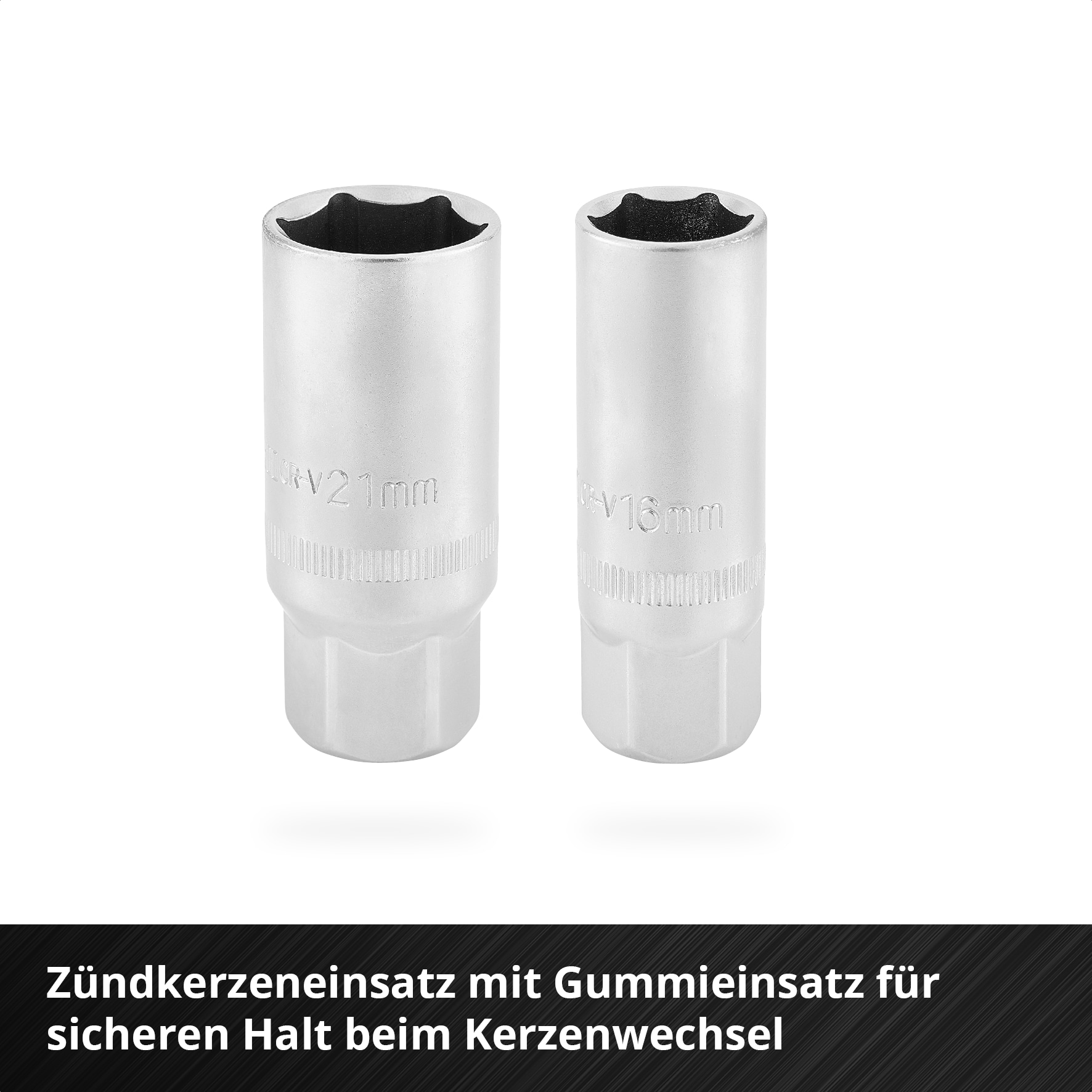 EINHELL E-Case-Einleger Stecknüsse und Ratschen, 370520, 60-teilig