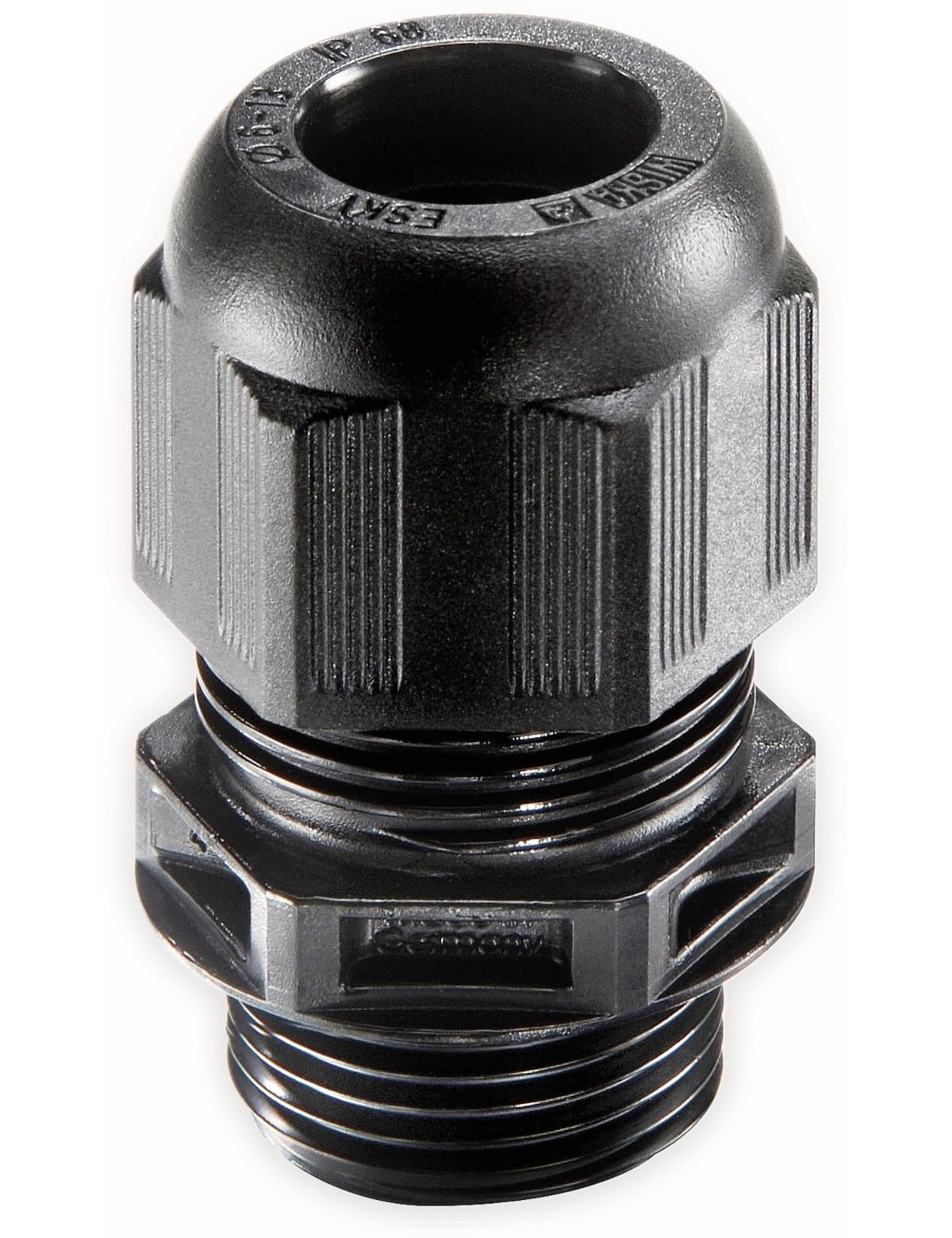 WISKA Kabelverschraubung, 10066124, ESKV 32, M 32x1,5, metrisch, Schwarz