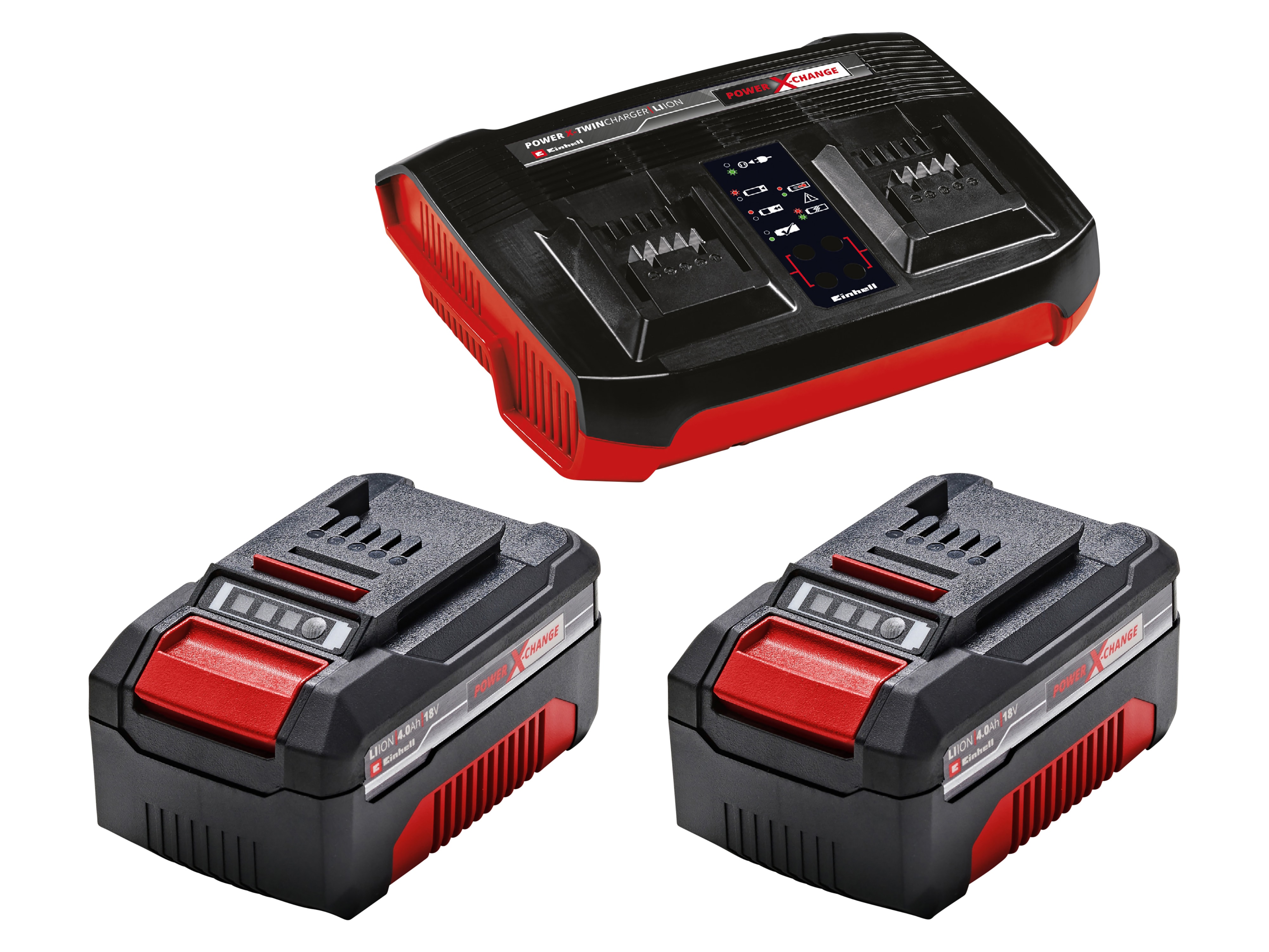 EINHELL PROFESSIONAL Akku-Rasenmäher GP-CM 36/450, 2x4 Ah Akkus + Twin-Ladegerät