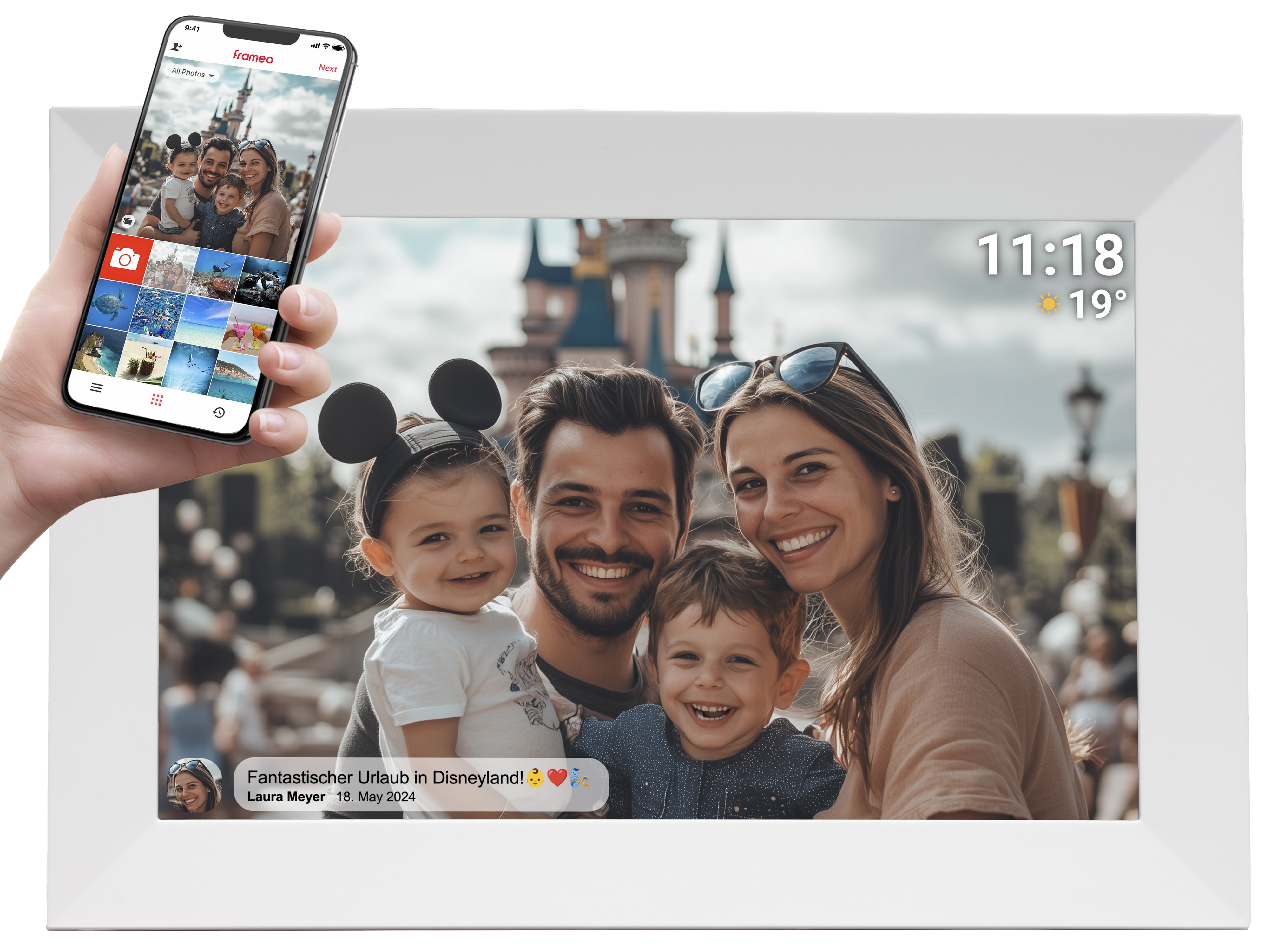 DENVER Digitaler Bilderrahmen PFF-1024W DENVER Digitaler Bilderrahmen PFF-1024W