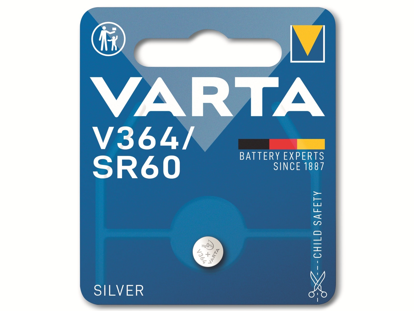 VARTA Knopfzelle Silver Oxide, 364 SR60,  1.55V, 1 Stück