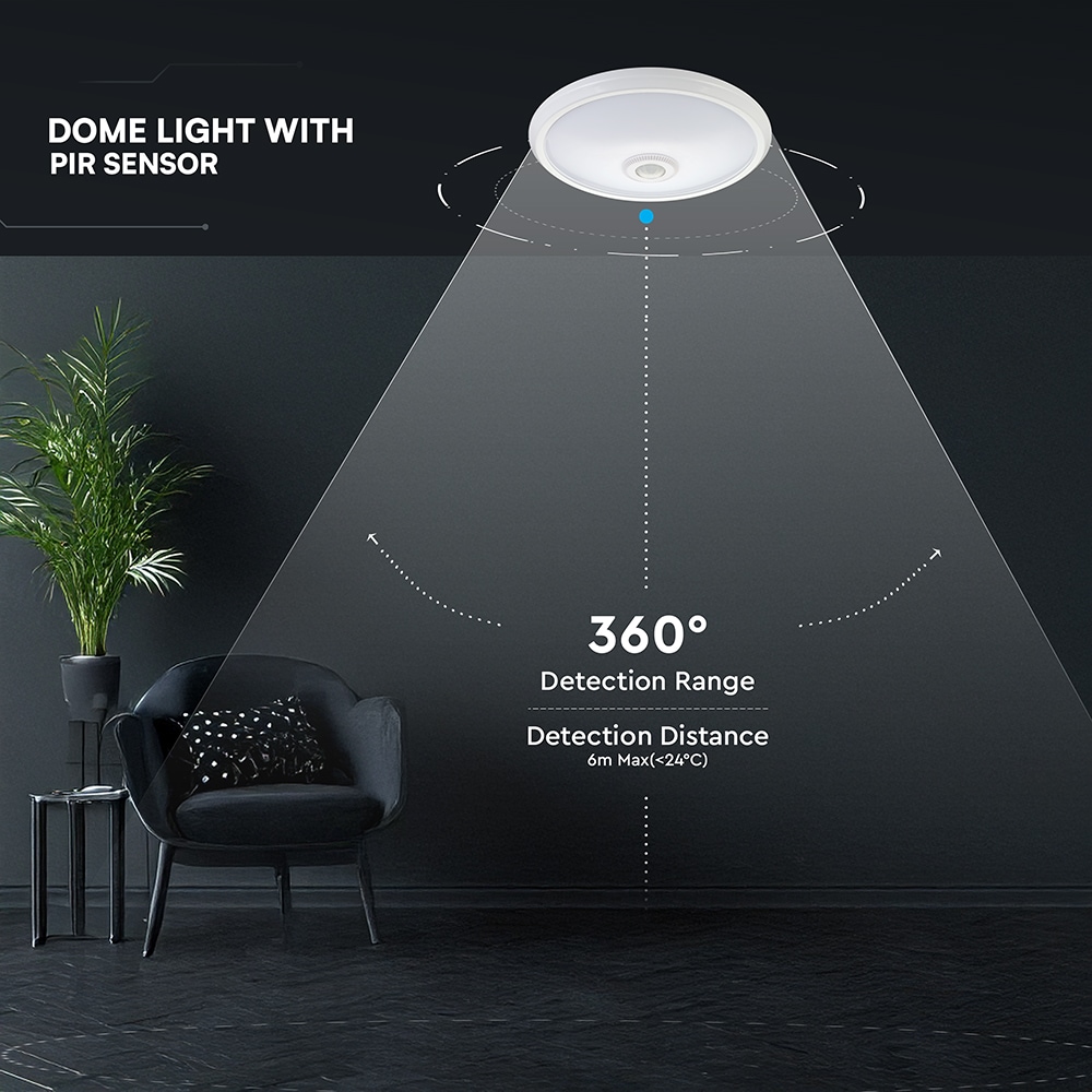 V-TAC LED-Deckenleuchte VT-218086, EEK: F, 12W, 1000lm, 4000K, 120°, IR, Ø29cm V-TAC LED-Deckenleuchte VT-218086, EEK: F, 12W, 1000lm, 4000K, 120°, IR, Ø29cm