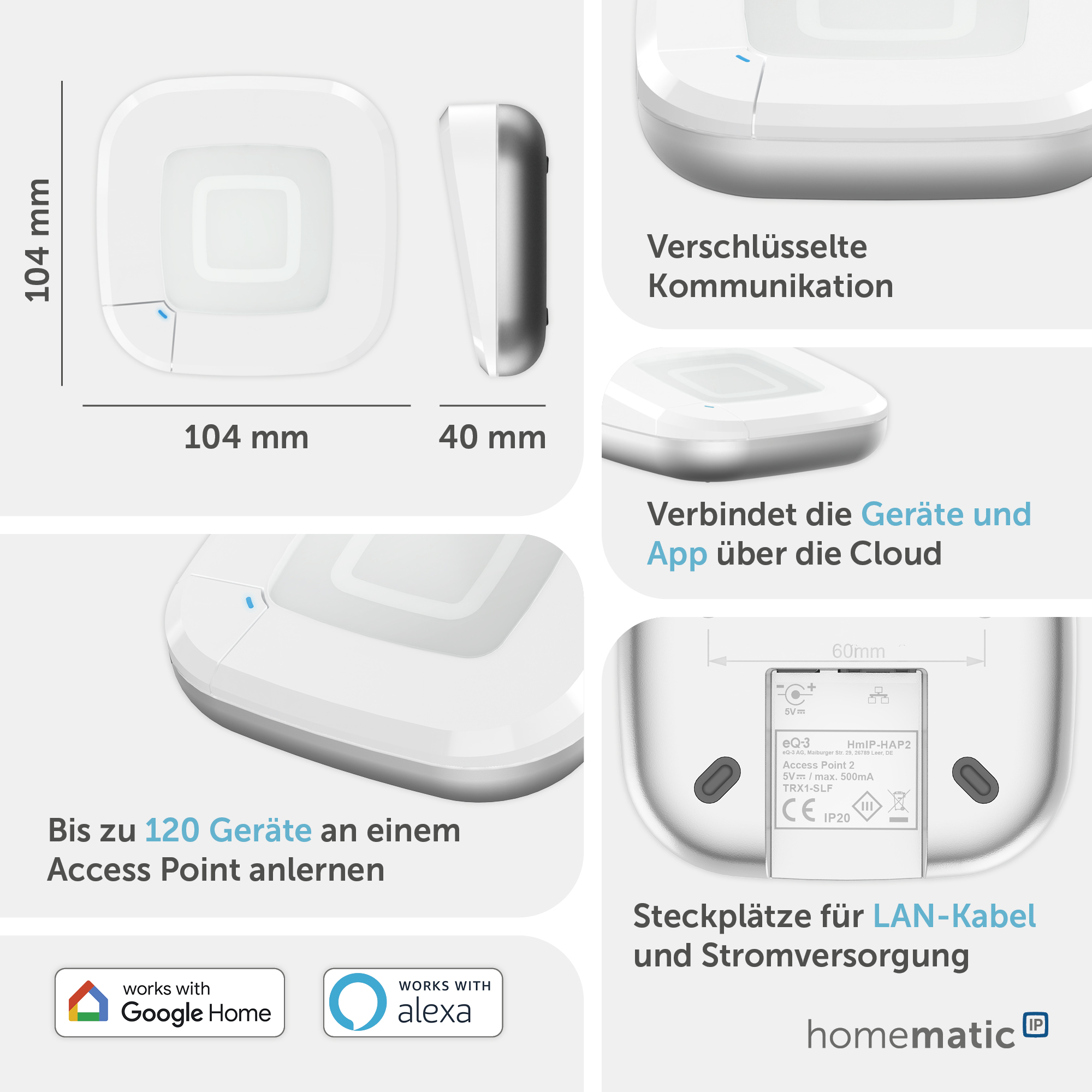 HOMEMATIC IP 161314A0 Access Point 2, weiß