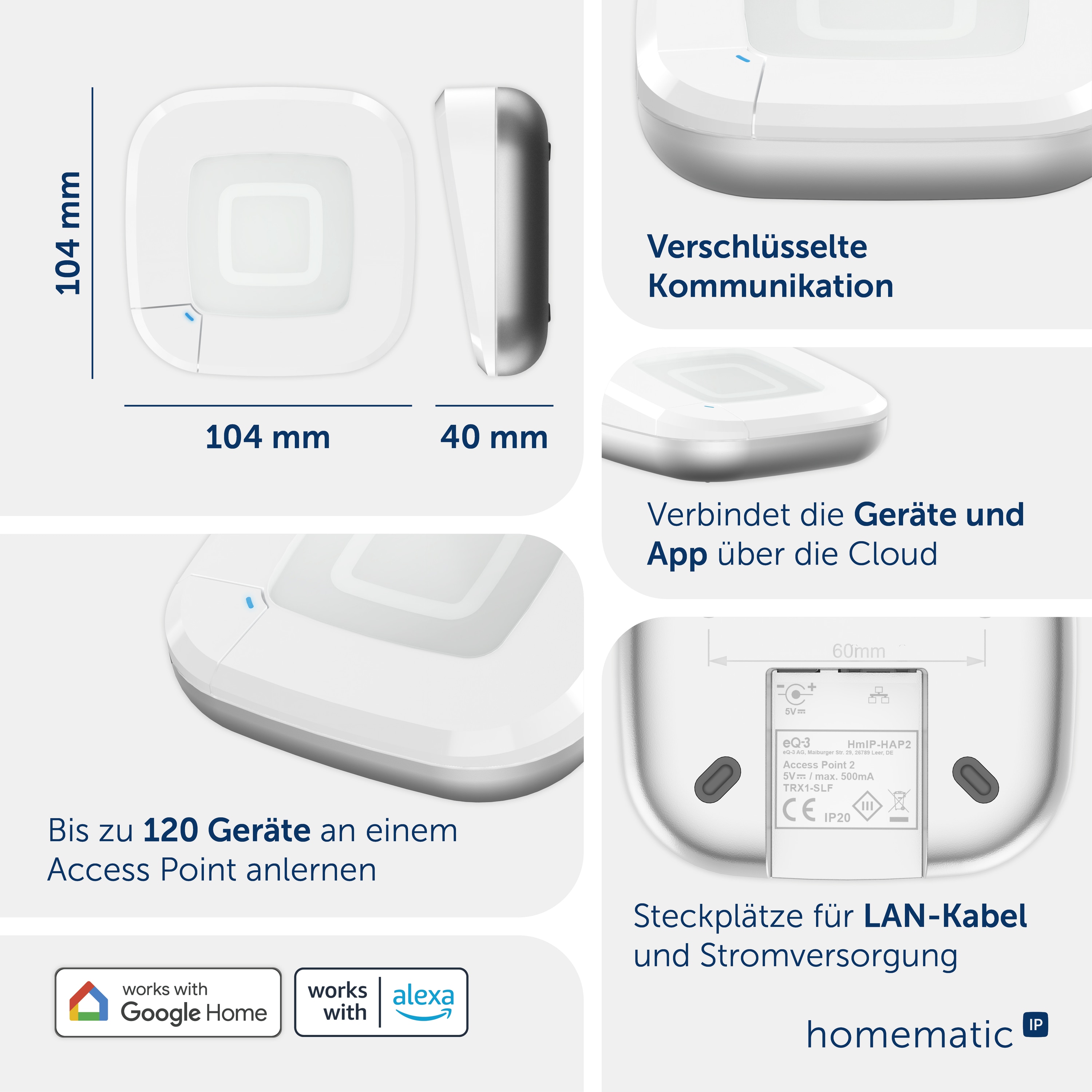 HOMEMATIC IP 161314A0 Access Point 2, weiß