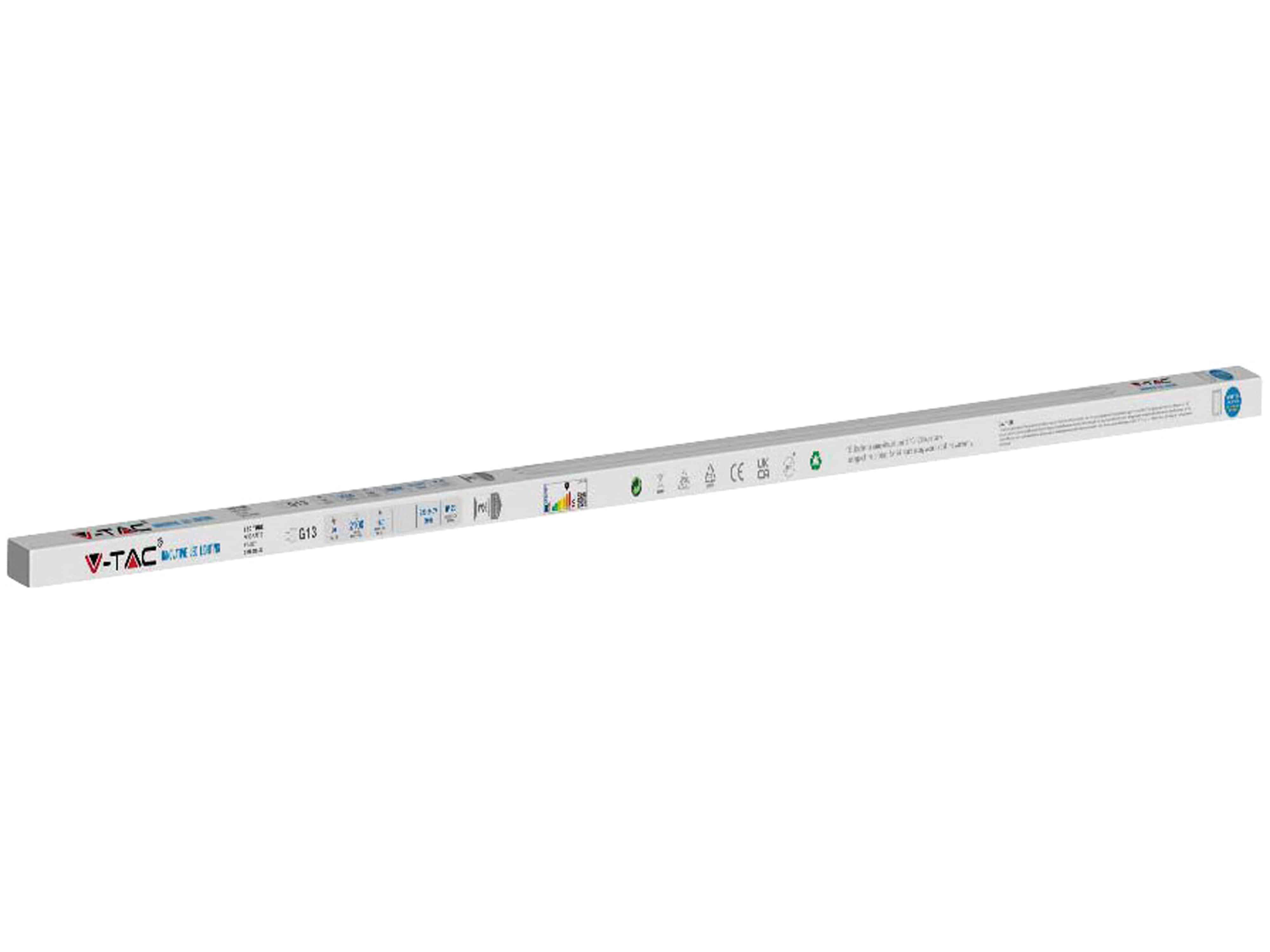 V-TAC LED-Röhre VT-1577, T8, G13, EEK: F, 20 W, 2100 lm, 4000 K, 1500 mm, 25 Stück V-TAC LED-Röhre VT-1577, T8, G13, EEK: F, 20 W, 2100 lm, 4000 K, 1500 mm, 25 Stück
