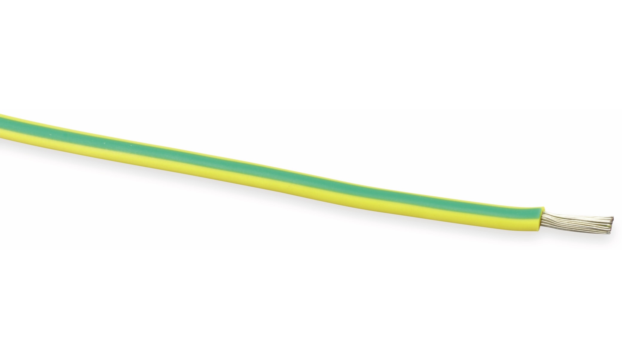 Silikon-Litze, 4 mm², grün/gelb, 10 m
