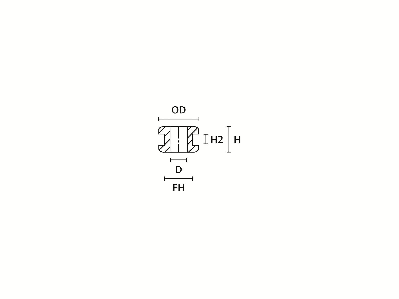 HELLERMANNTYTON Durchführungstülle, 633-02120, Schwarz, PVC, ∅ 4 mm, 1 Stück
