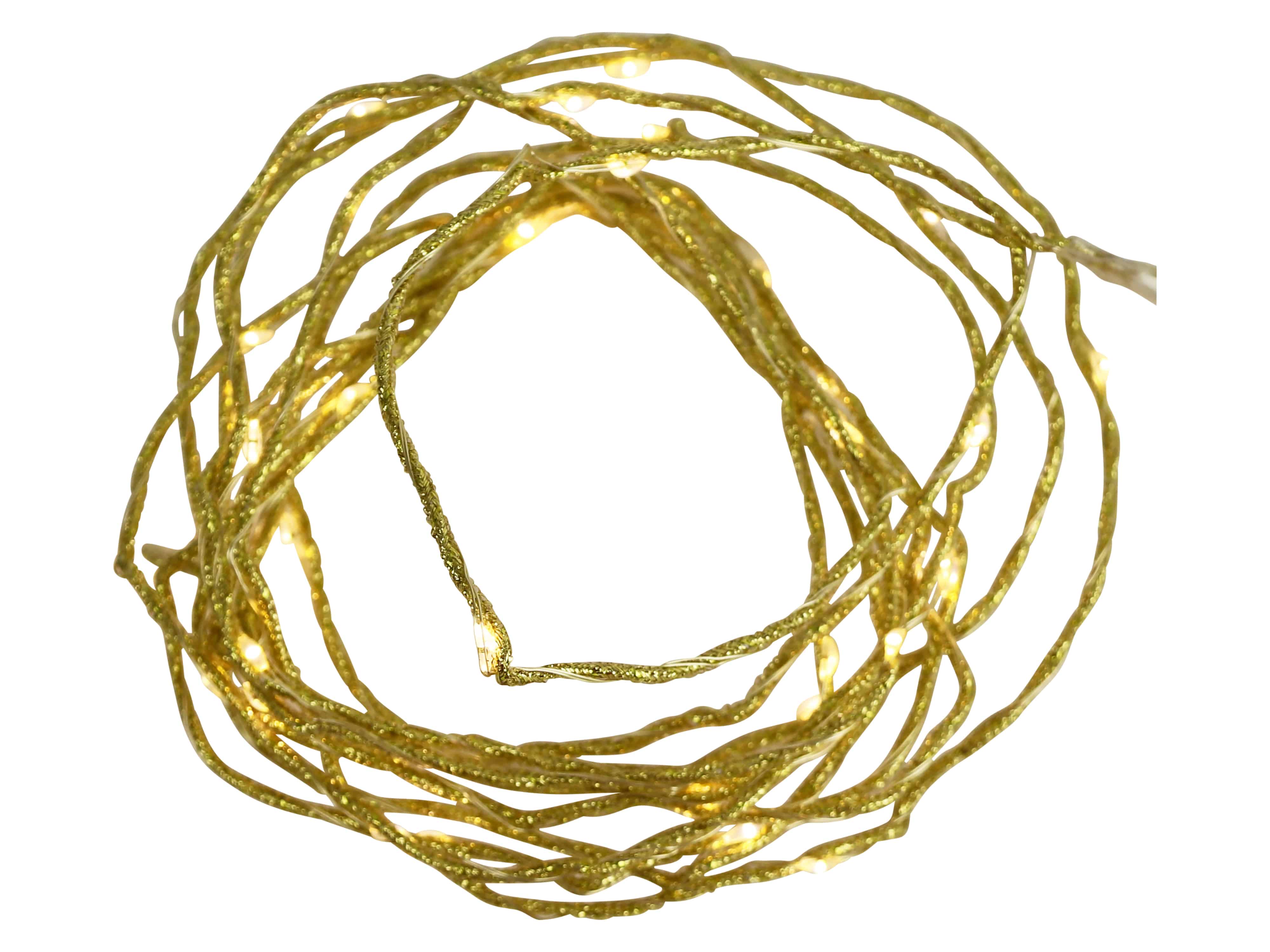 LED-Lichterkette Goldschmuckband, 40 LEDs, warmweiß, 4 m