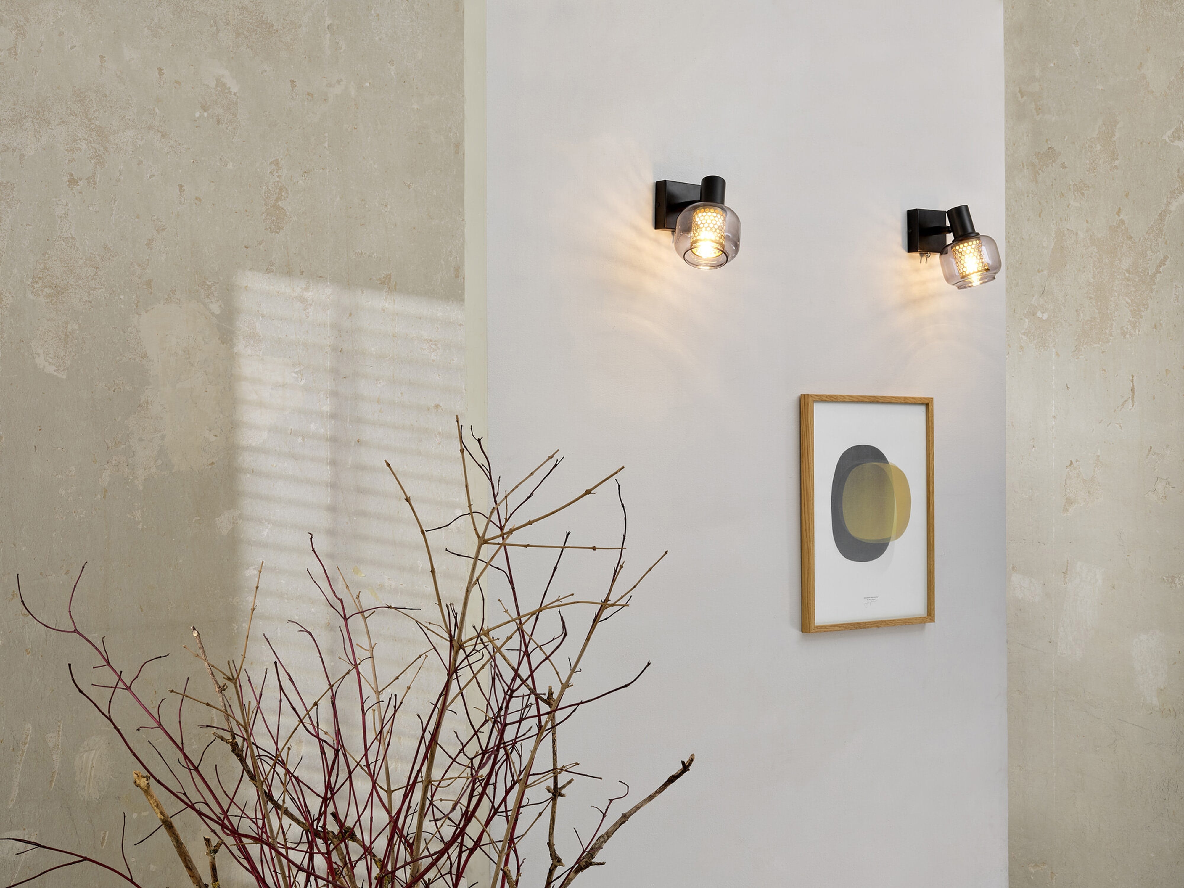 OSRAM Deckenanbau-Leuchte, E14, 2,8 W, 2700 K, 250 lm, IP20, goldenes Wabengitter, dimmbar