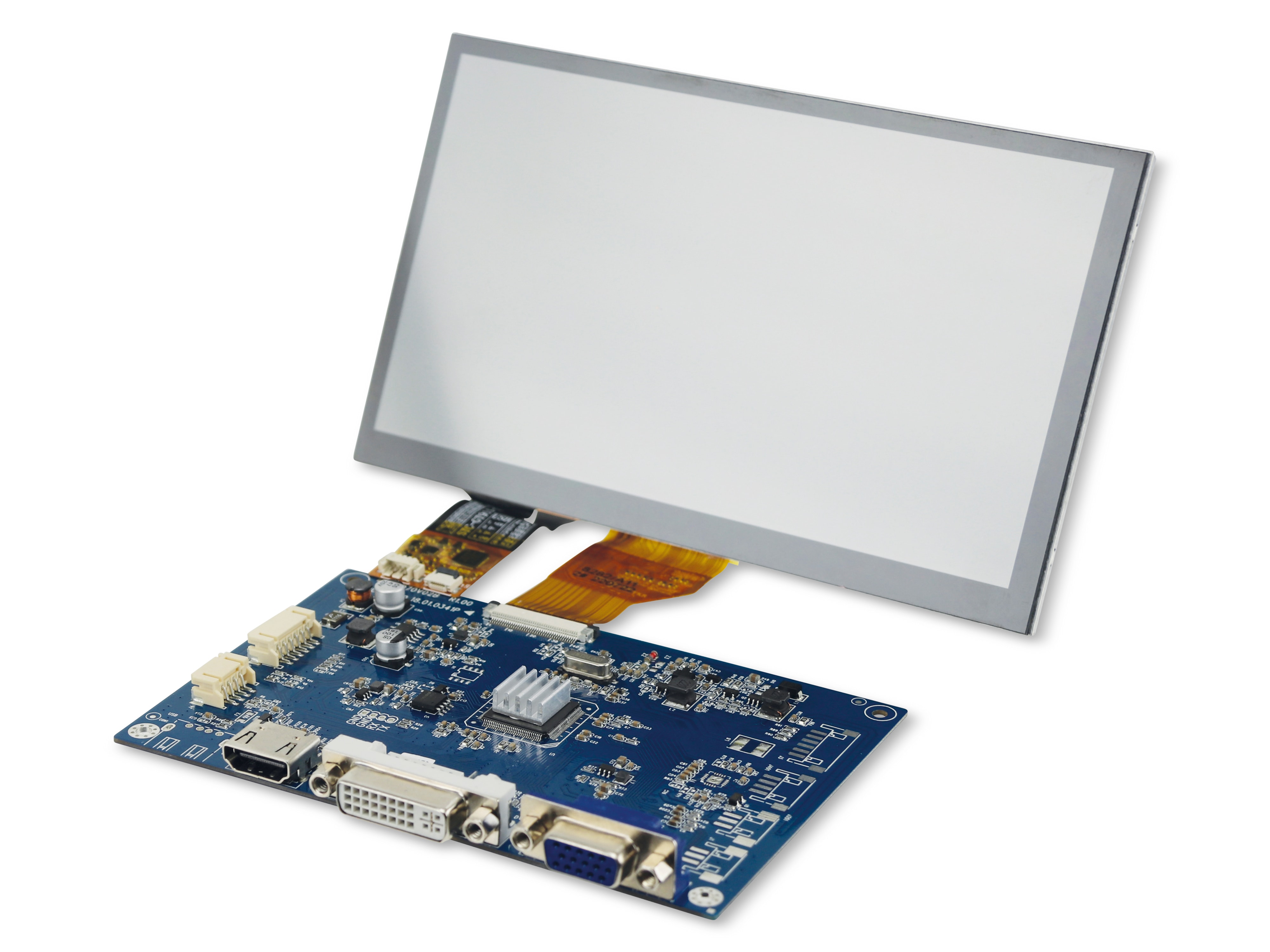 17,78 cm (7") Display-Set mit Touchscreen LS-7T, HDMI/DVI/VGA/CVBS