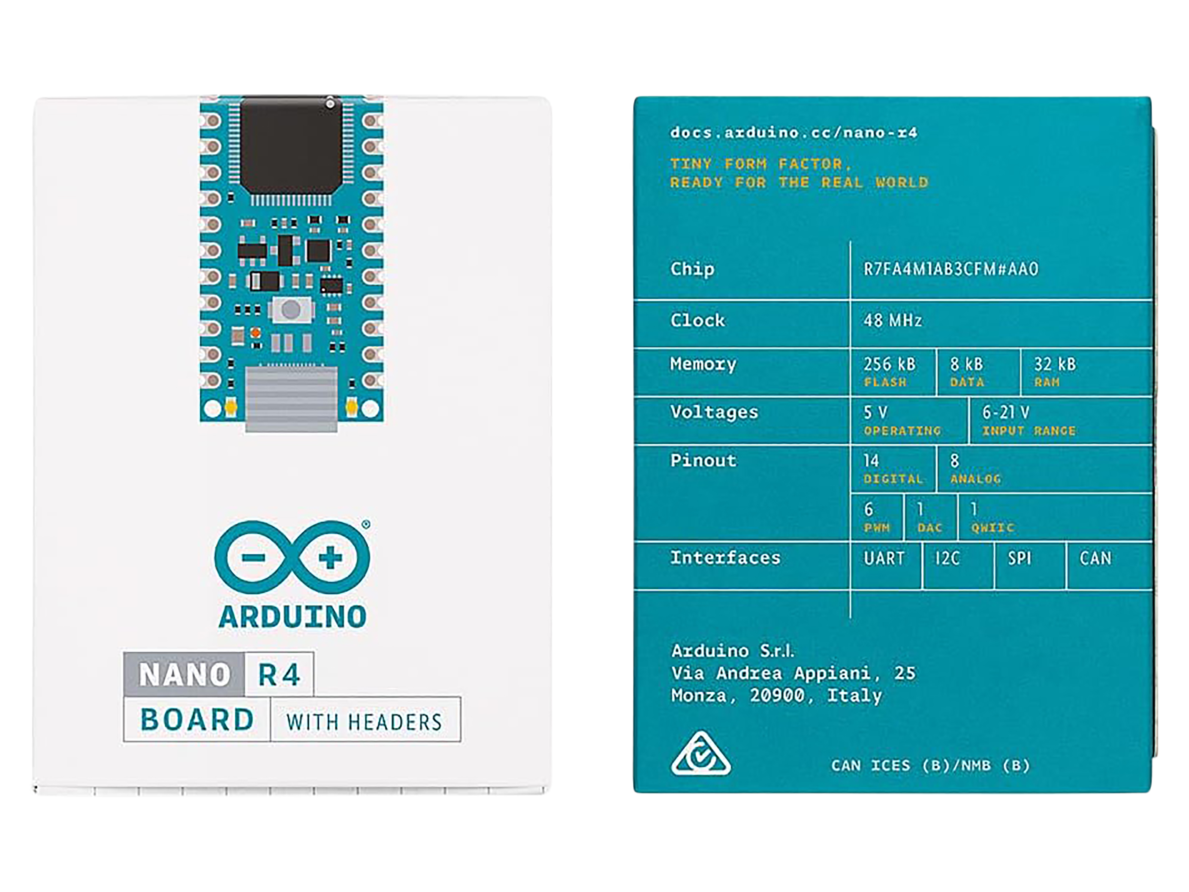 ARDUINO Nano R4 Mikrocontroller-Board mit Header