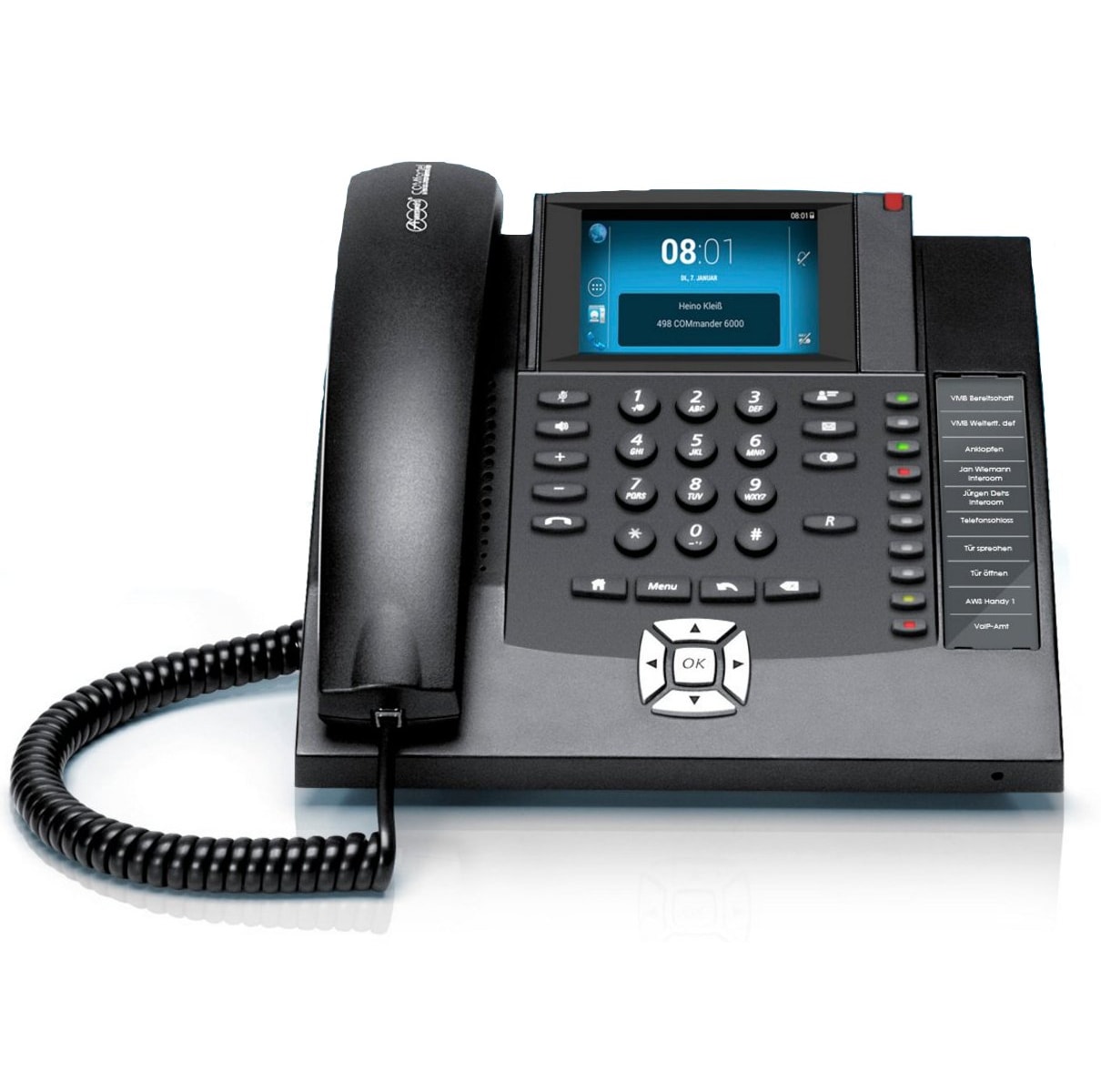 AUERSWALD Telefon COMfortel 1400 ISDN, schwarz