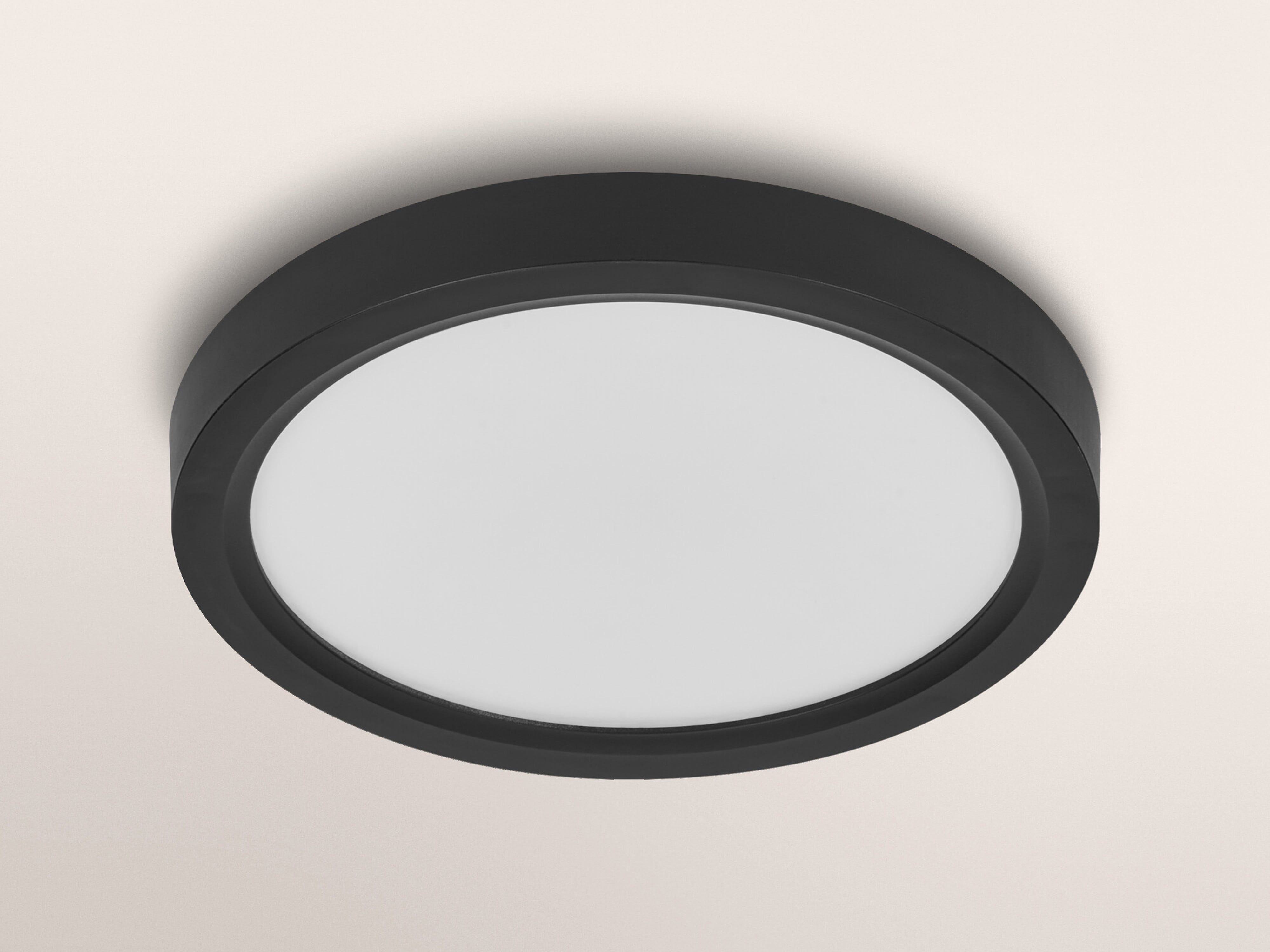 OSRAM LED-Deckenleuchte, 24W, 3000K, 2500lm, warmweiß, IP20, dimmbar, schwarz, Ø32 cm OSRAM LED-Deckenleuchte, 24W, 3000K, 2500lm, warmweiß, IP20, dimmbar, schwarz, Ø32 cm