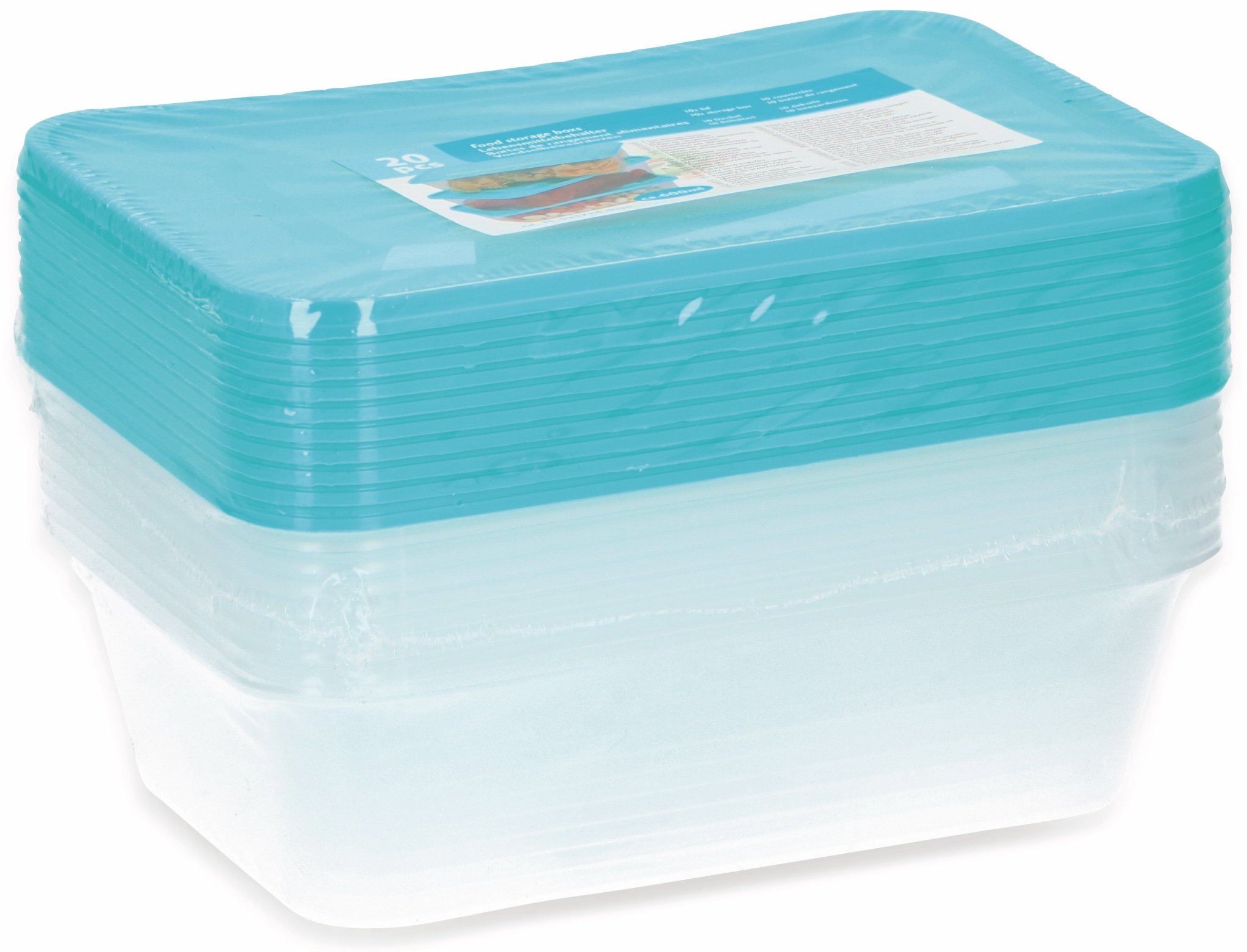 Lebensmittelbehälter, 10 Stück, 17x11,5x5,2 cm